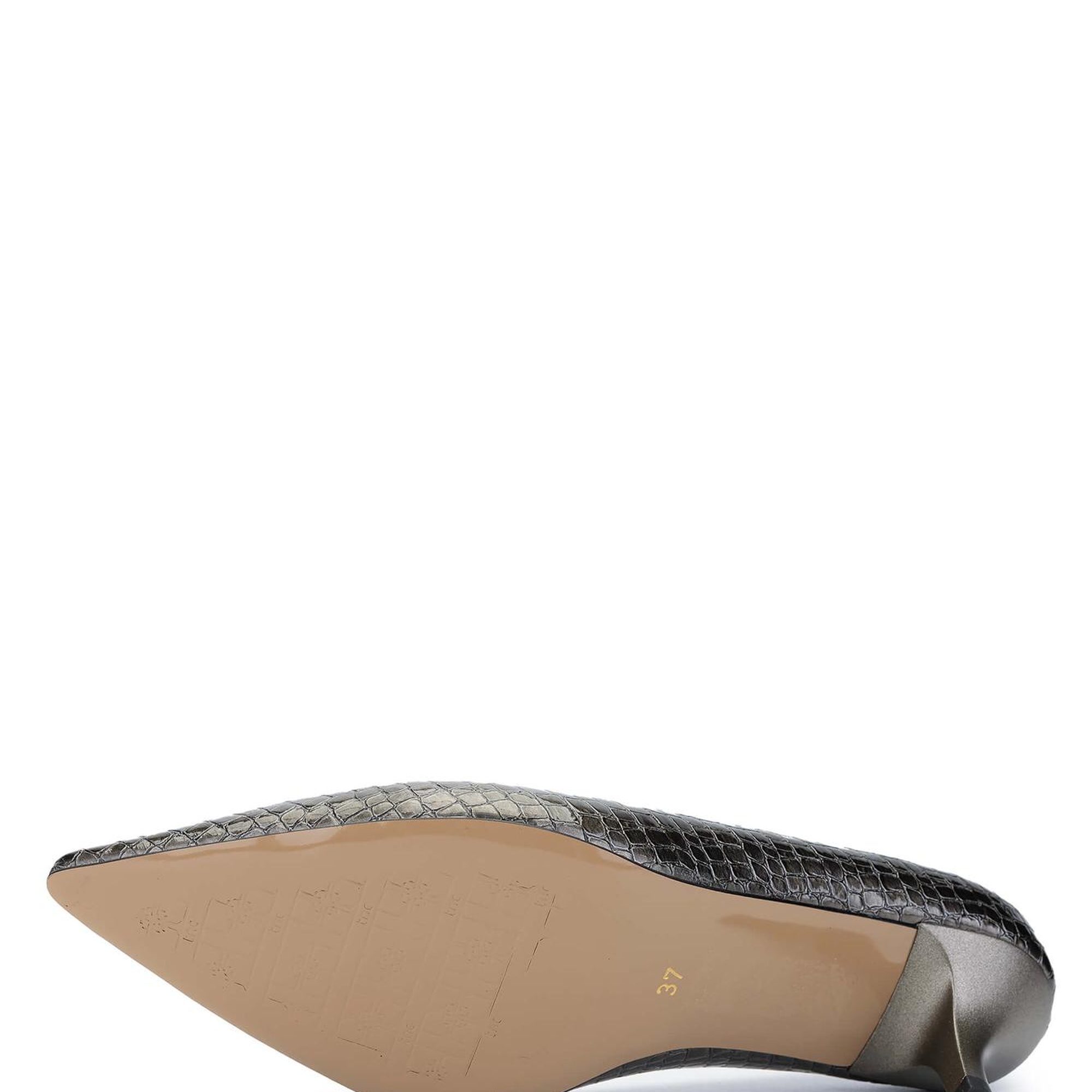 Tamer Tanca Kadın Hakiki Deri Antrasit Stiletto Ayakkabı