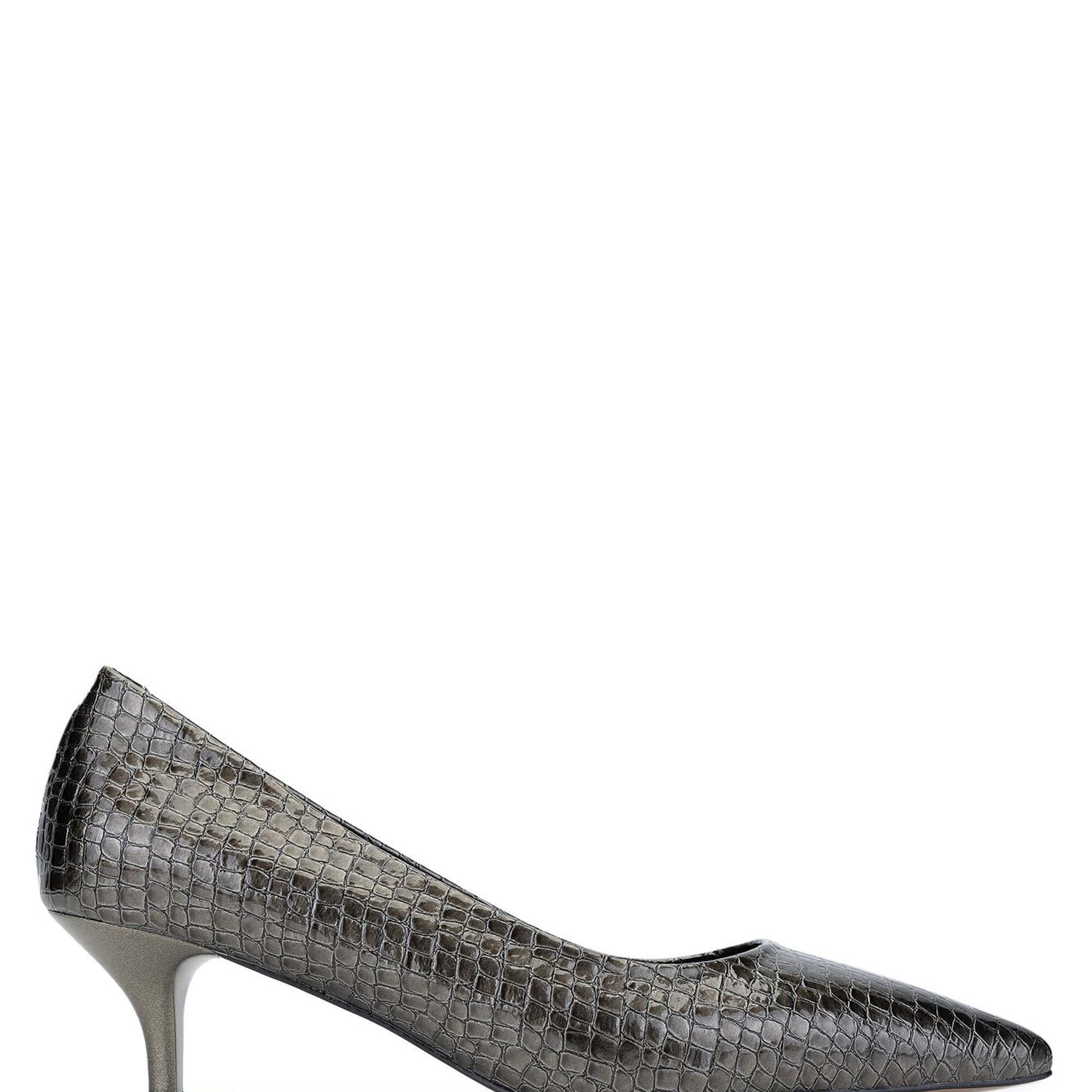 Tamer Tanca Kadın Hakiki Deri Antrasit Stiletto Ayakkabı