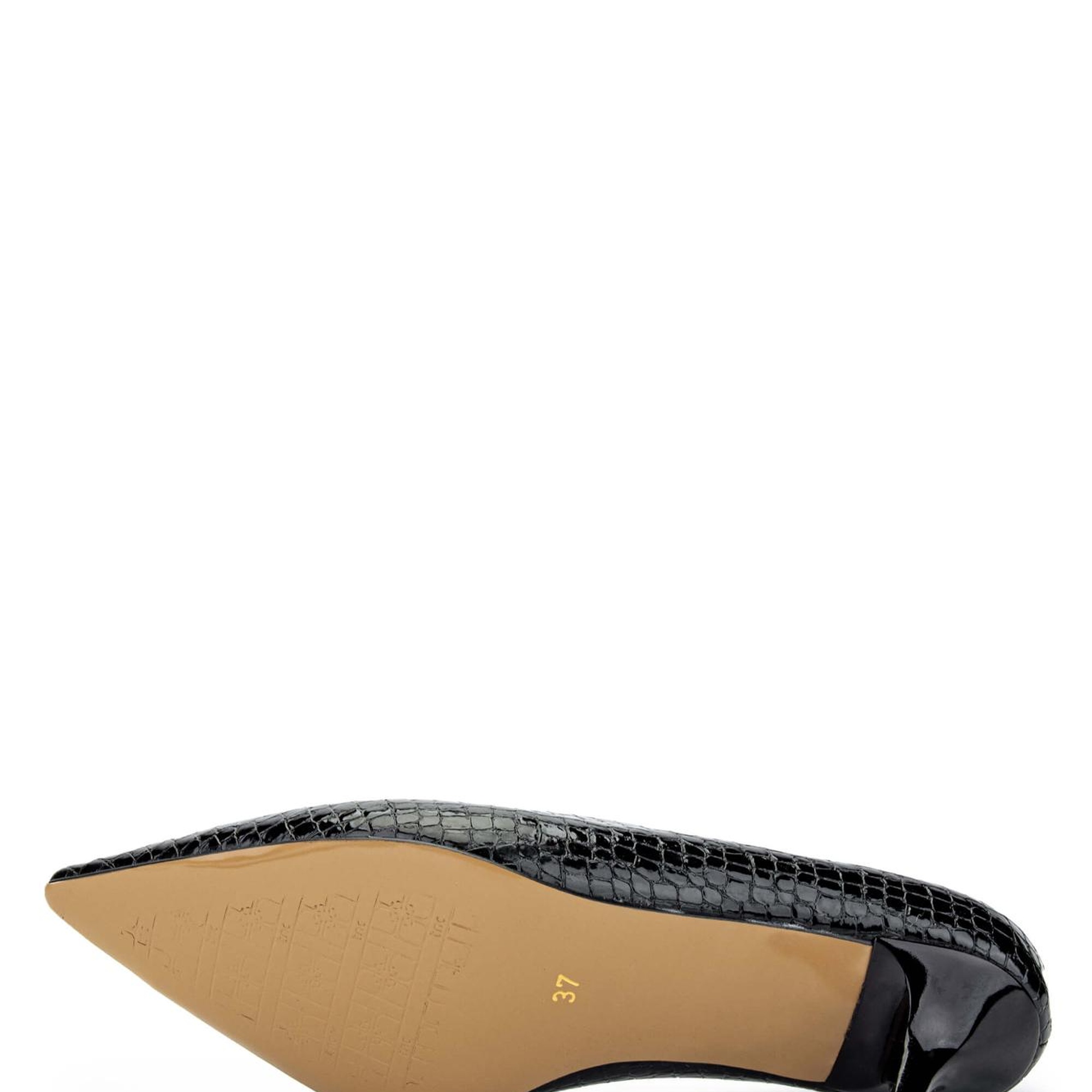 Tamer Tanca Kadın Hakiki Deri Siyah Stiletto Ayakkabı