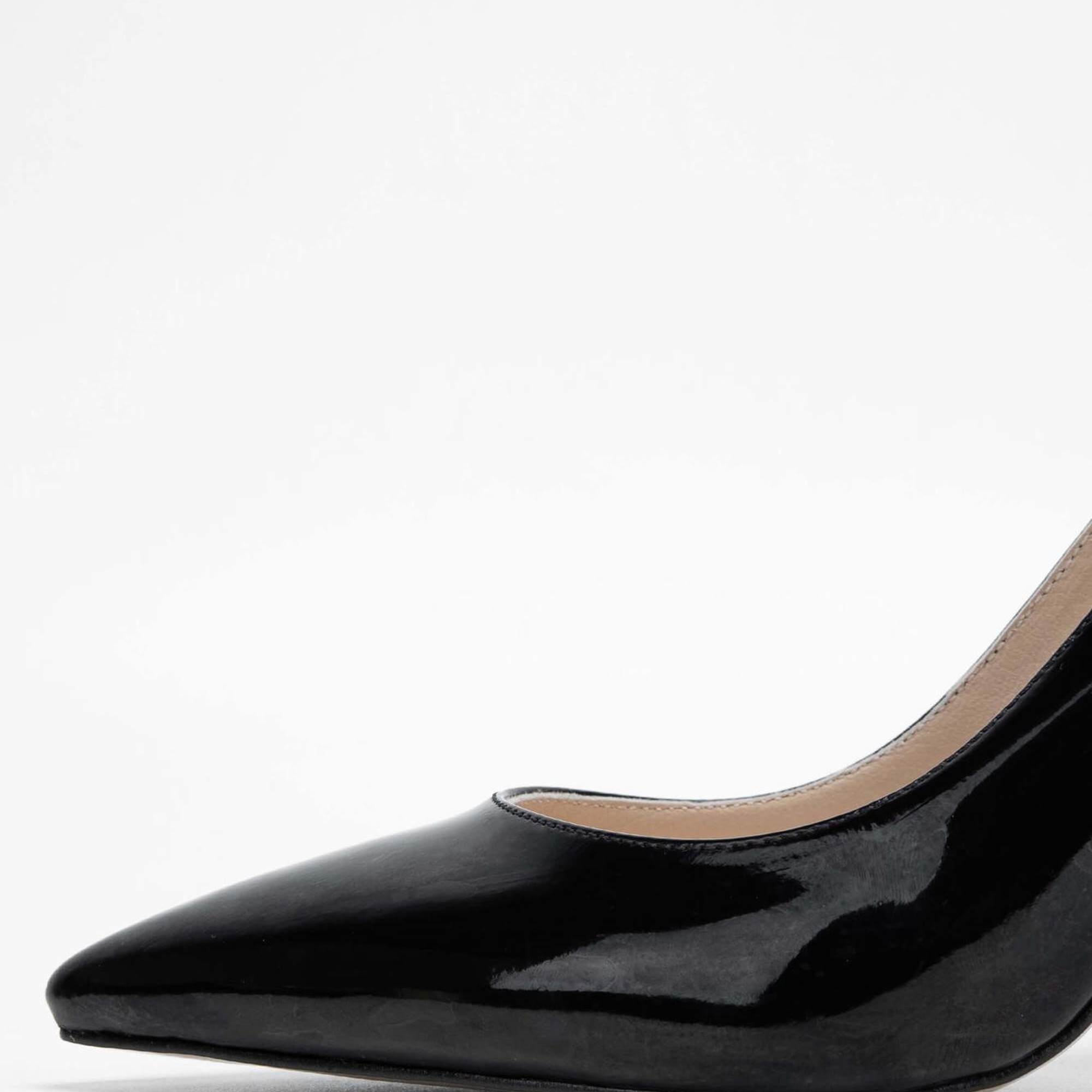 Tamer Tanca Kadın Vegan Siyah Rugan Stiletto Ayakkabı