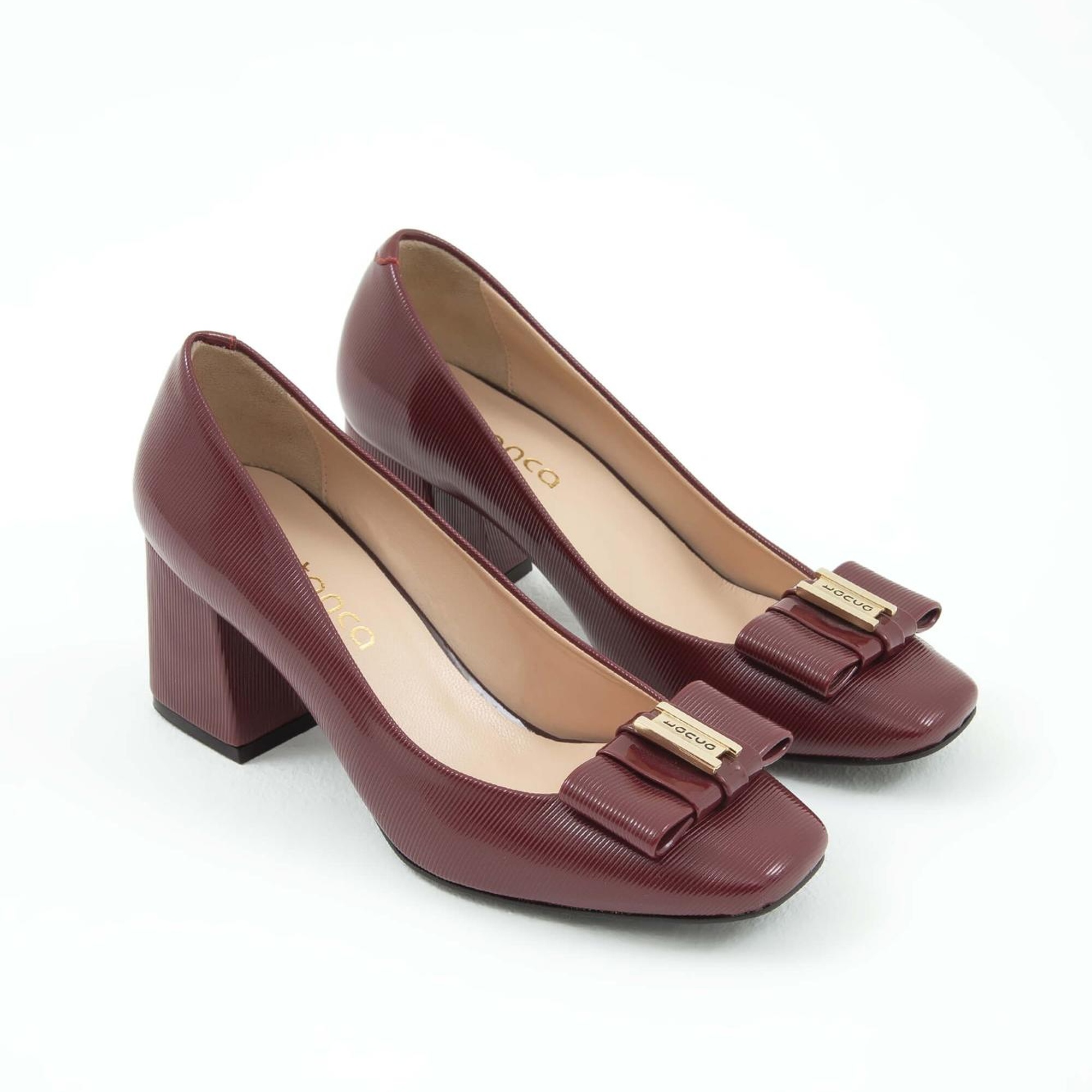 Tamer Tanca Kadın Vegan Bordo Abiye Ayakkabı