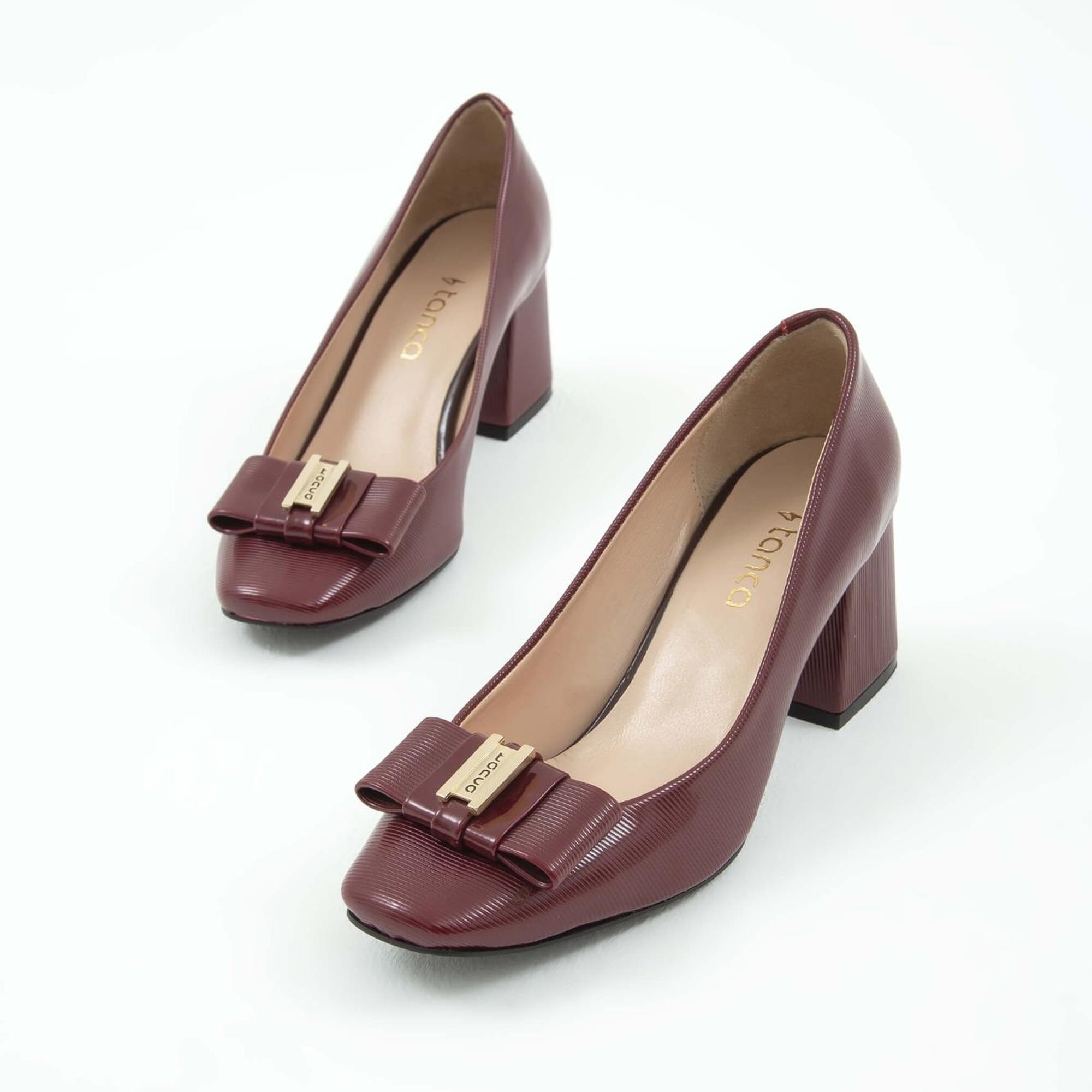 Tamer Tanca Kadın Vegan Bordo Abiye Ayakkabı