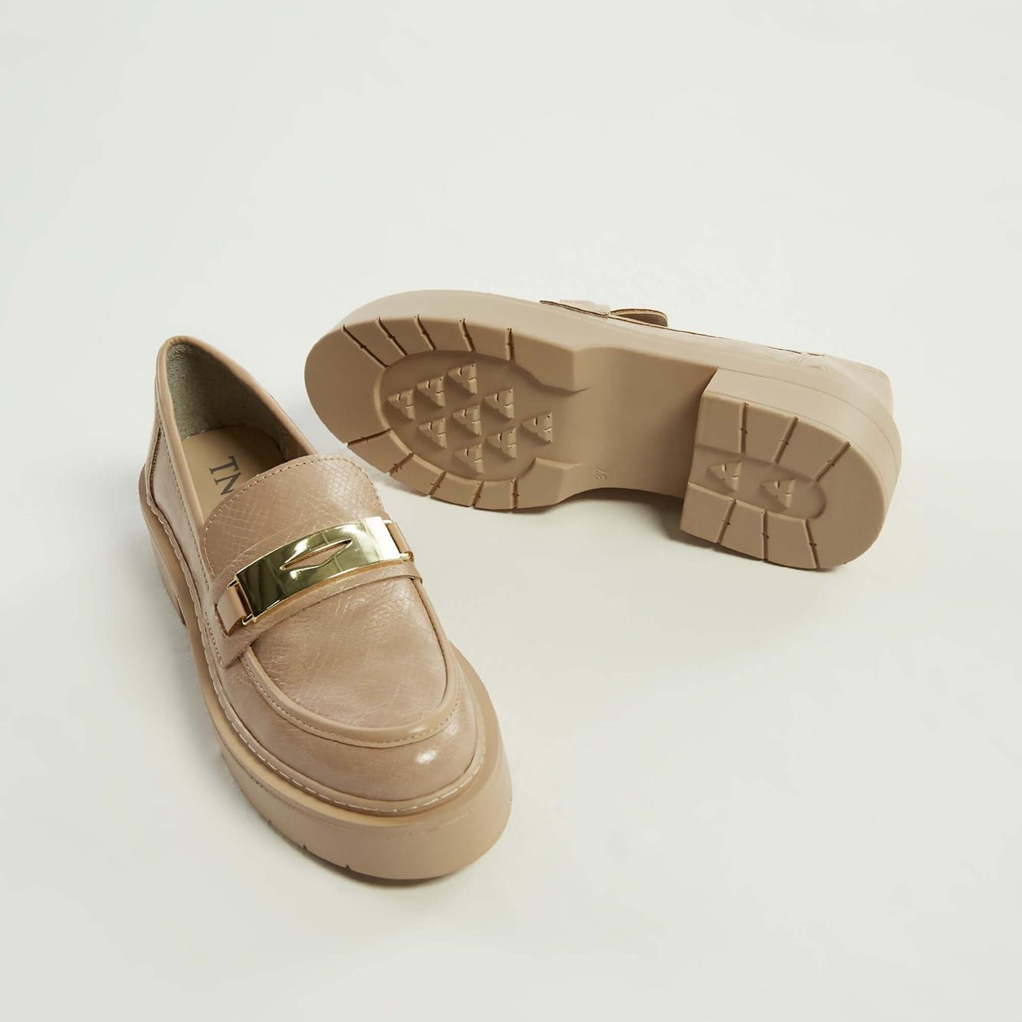 Tamer Tanca Kadın Vegan Nude Loafer Ayakkabı