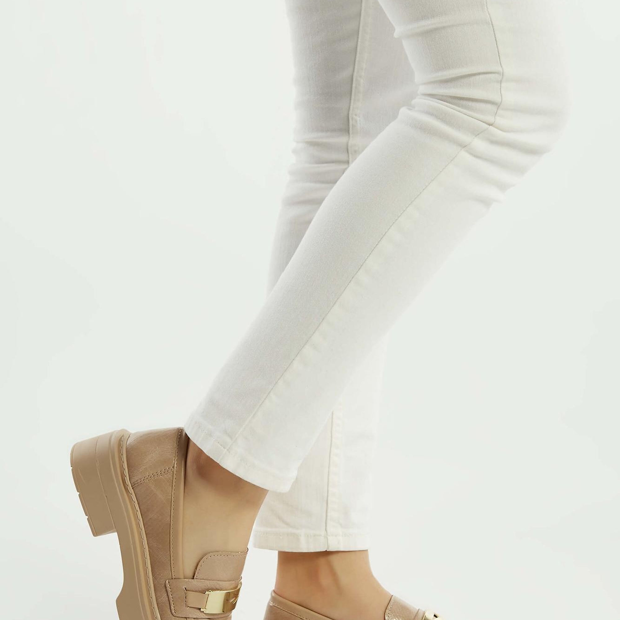 Tamer Tanca Kadın Vegan Nude Loafer Ayakkabı