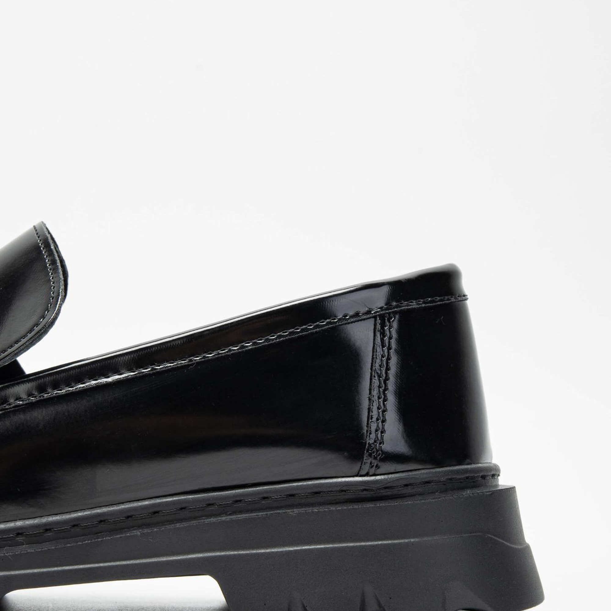 Tamer Tanca Kadın Vegan Siyah Açma Loafer Ayakkabı