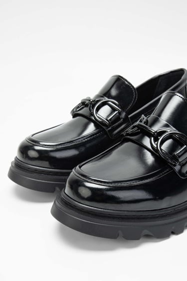  Tamer Tanca Kadın Vegan Siyah Açma Loafer Ayakkabı