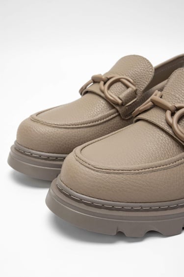  Tamer Tanca Kadın Vegan Bej Loafer Ayakkabı