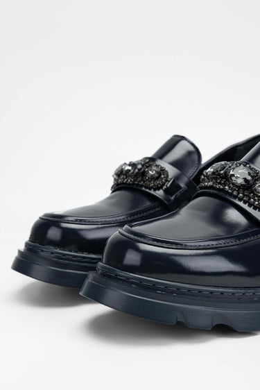  Tamer Tanca Kadın Vegan Lacivert Loafer Ayakkabı