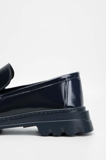  Tamer Tanca Kadın Vegan Lacivert Loafer Ayakkabı