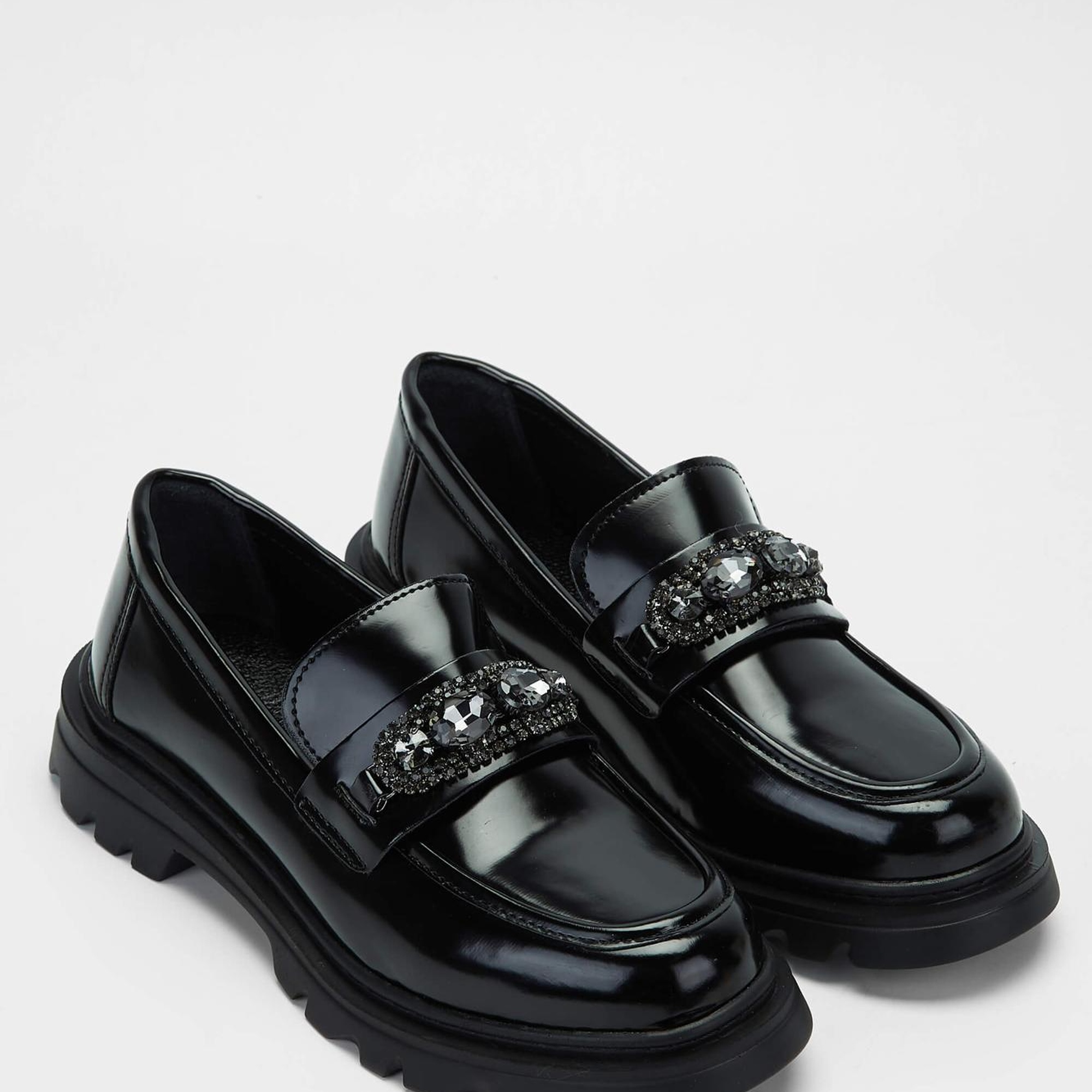 Tamer Tanca Kadın Vegan Siyah Açma Loafer Ayakkabı