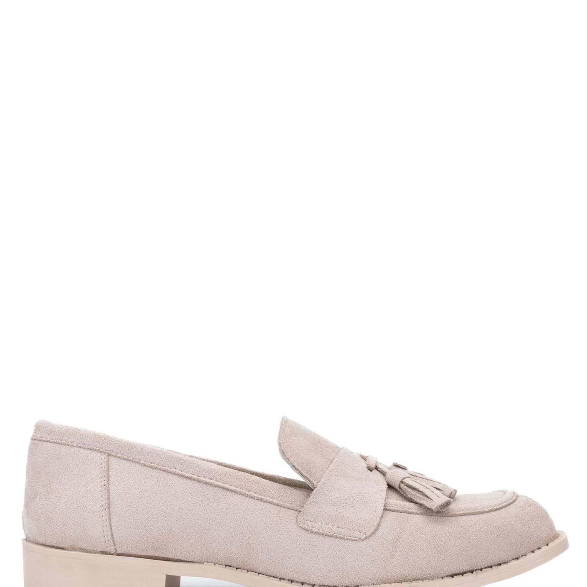 Tamer Tanca Kadın Vegan Bej Loafer Ayakkabı