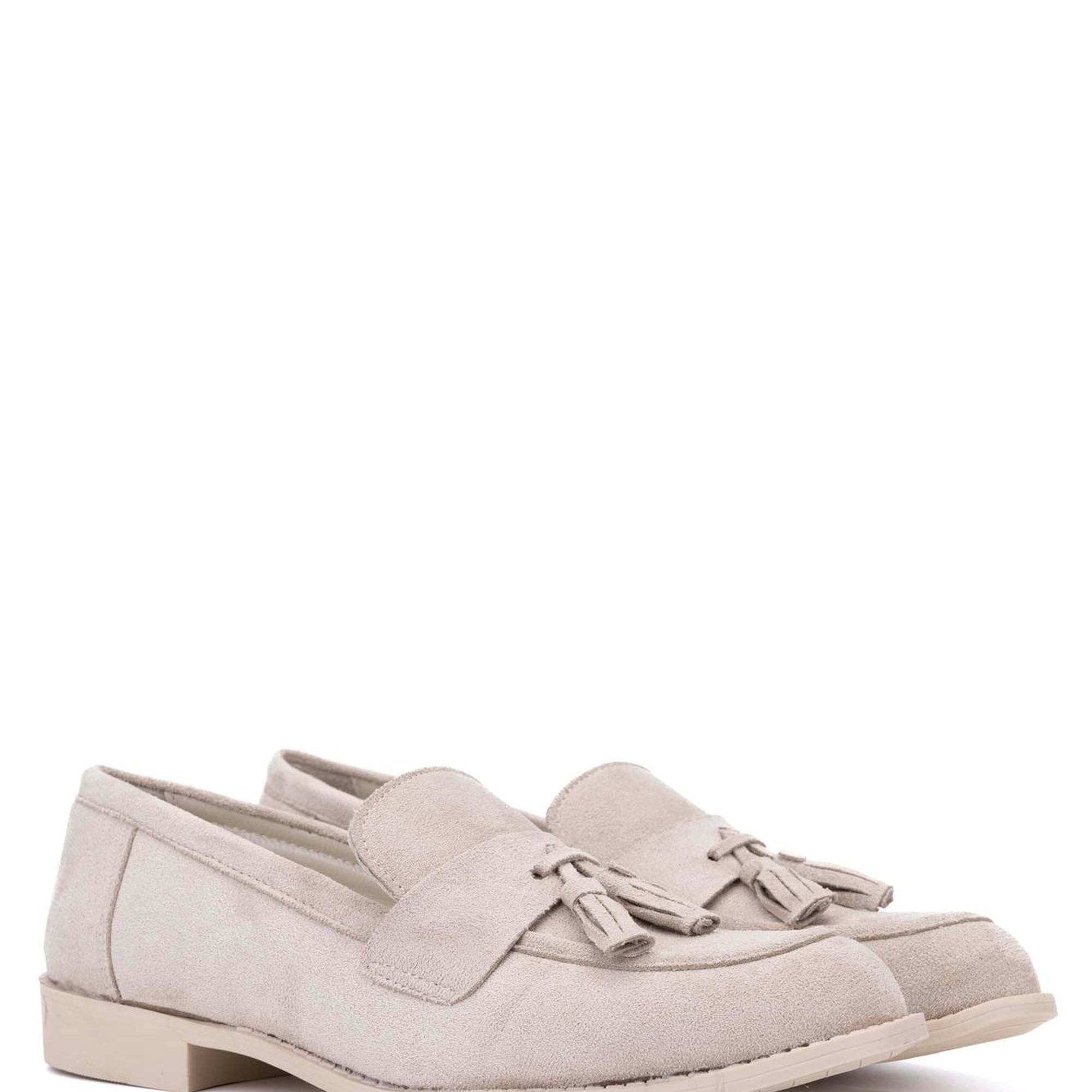 Tamer Tanca Kadın Vegan Bej Loafer Ayakkabı