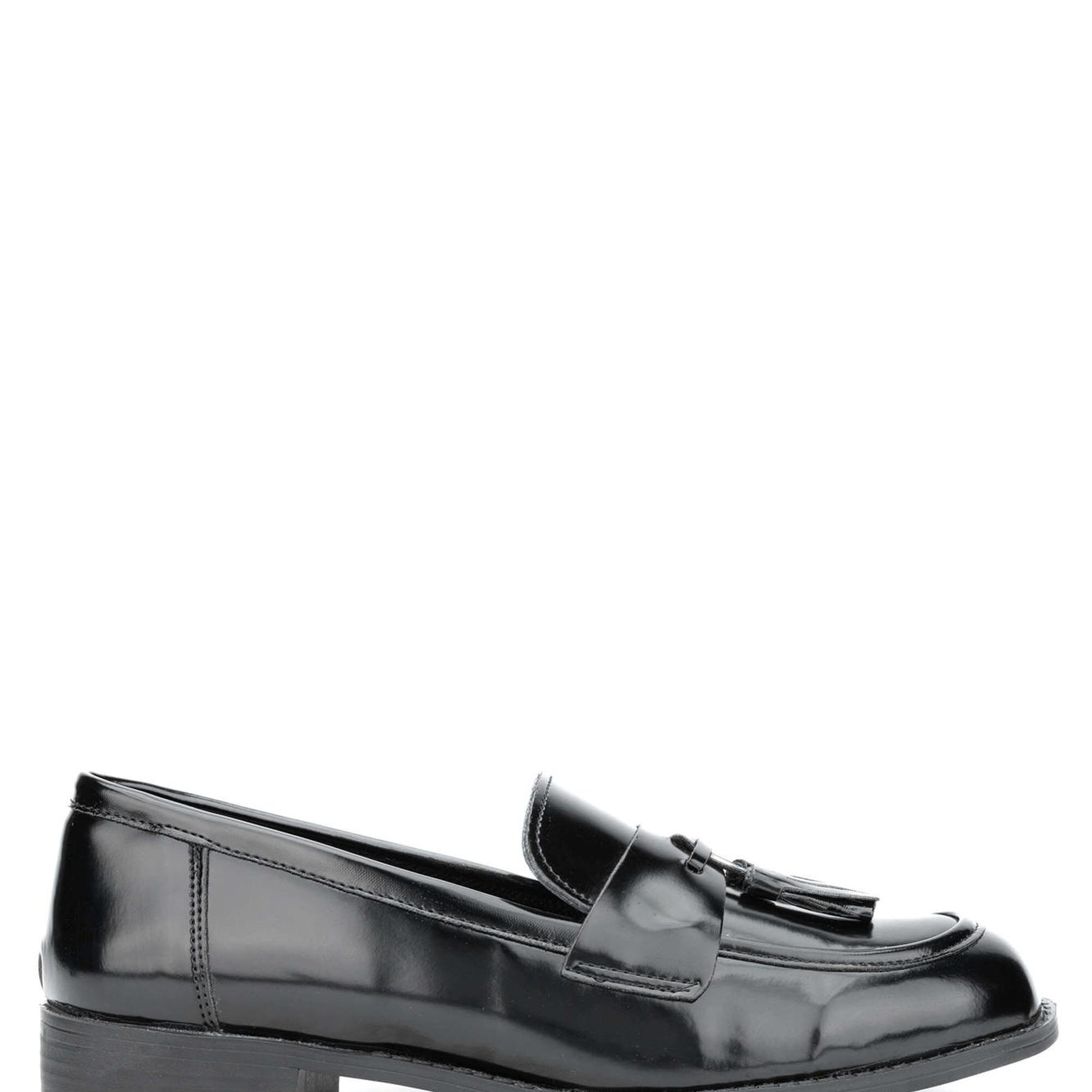 Tamer Tanca Kadın Vegan Siyah Açma Loafer Ayakkabı