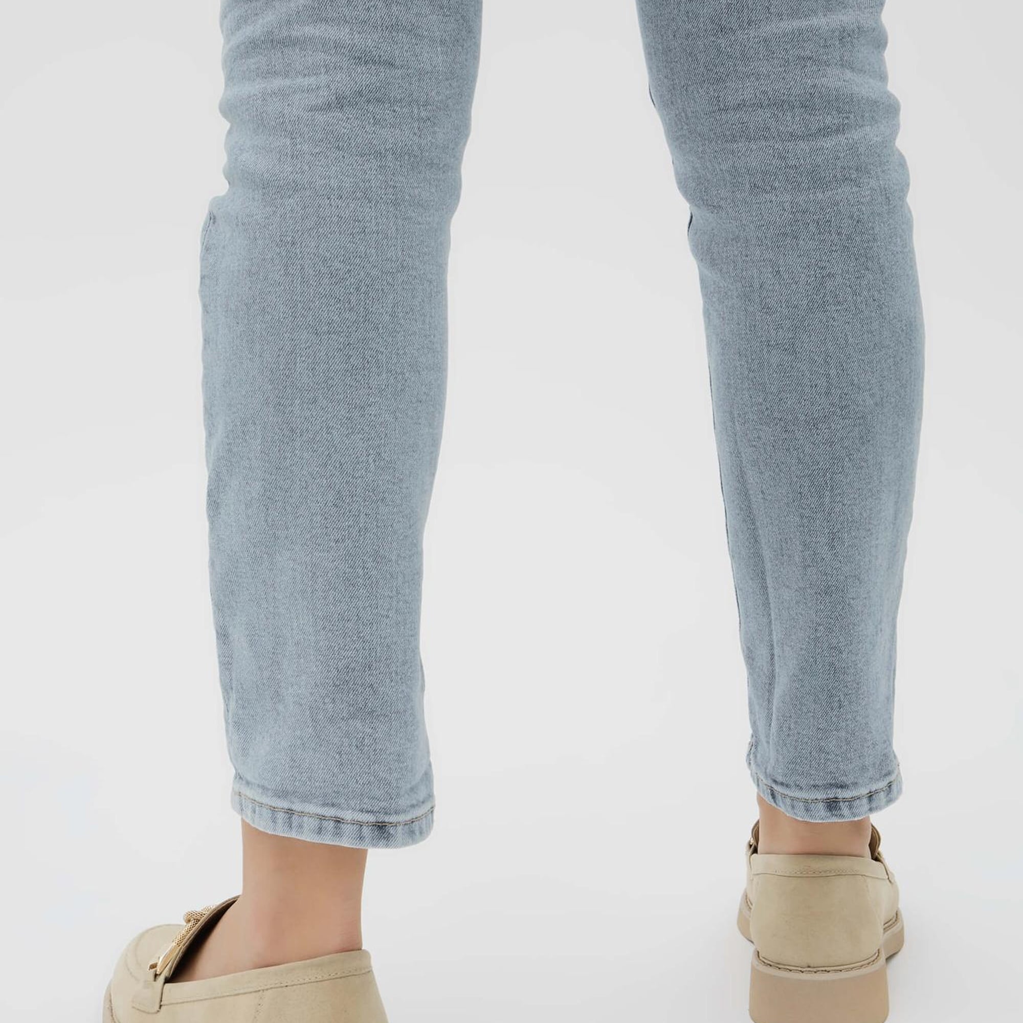 Tamer Tanca Kadın Vegan Bej Loafer Ayakkabı