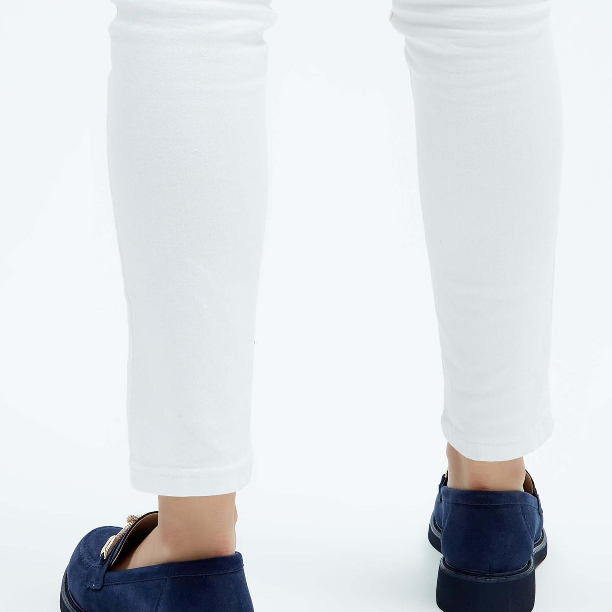 Tamer Tanca Kadın Vegan Lacivert Süet Loafer Ayakkabı