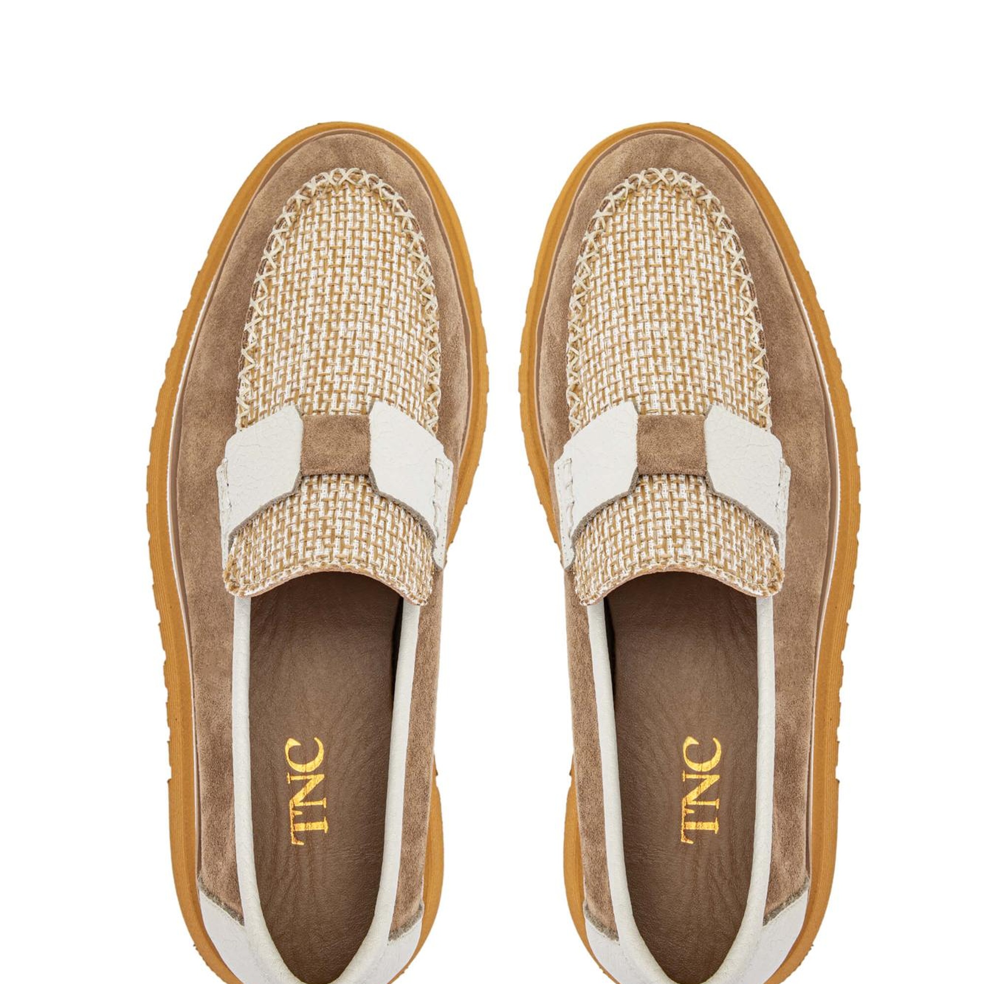 Tamer Tanca Kadın Hakiki Deri Tütün Süet Loafer Ayakkabı