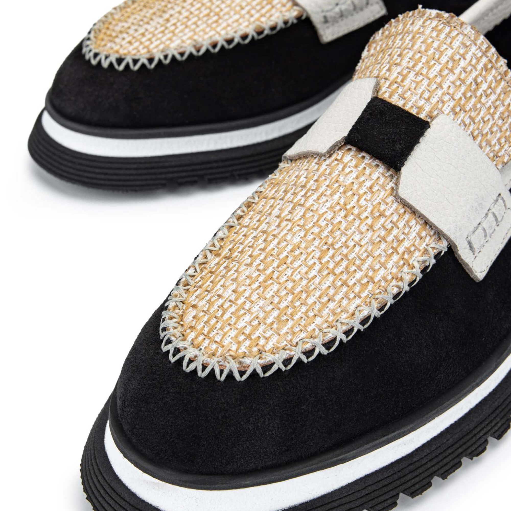 Tamer Tanca Kadın Hakiki Deri Siyah Süet Loafer Ayakkabı