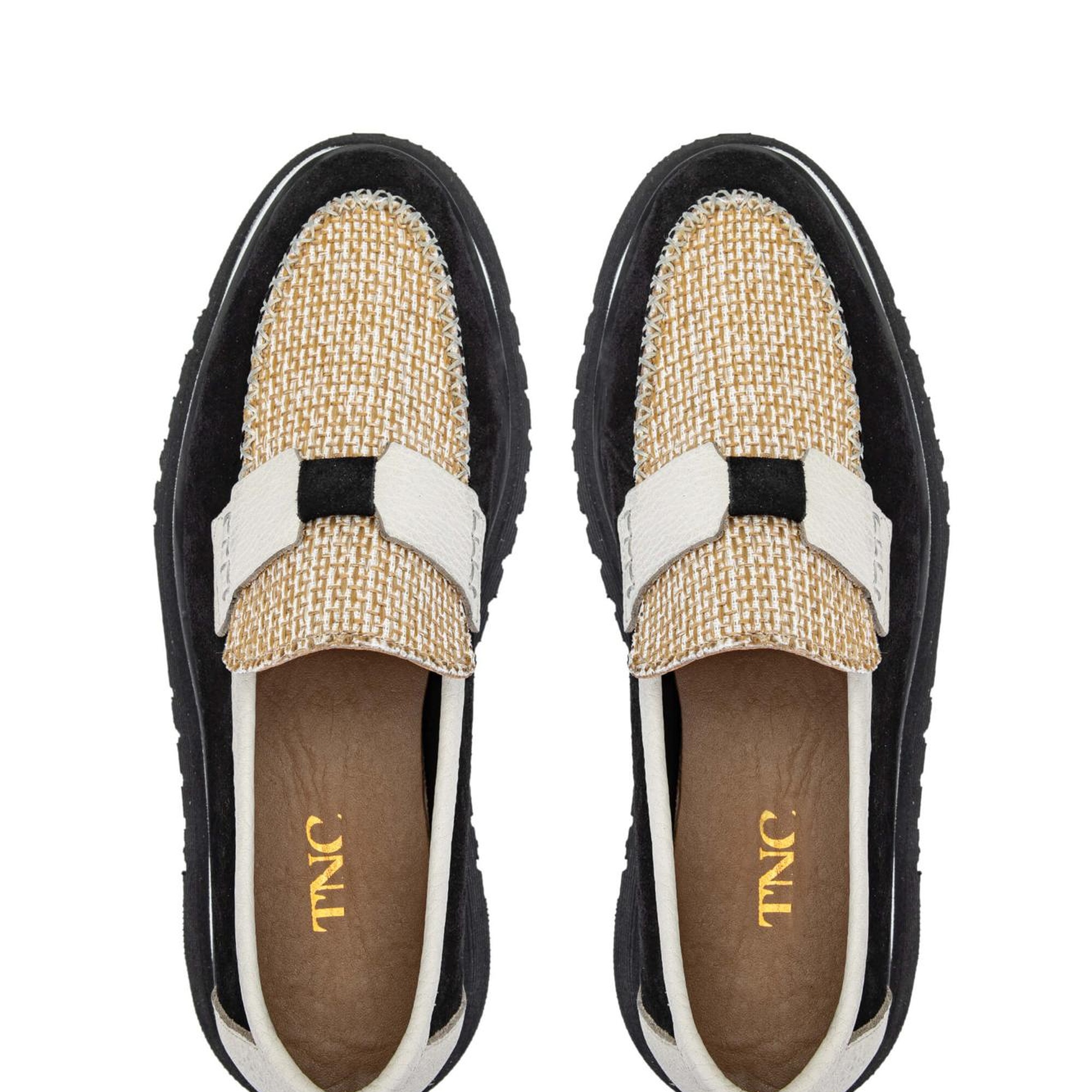 Tamer Tanca Kadın Hakiki Deri Siyah Süet Loafer Ayakkabı