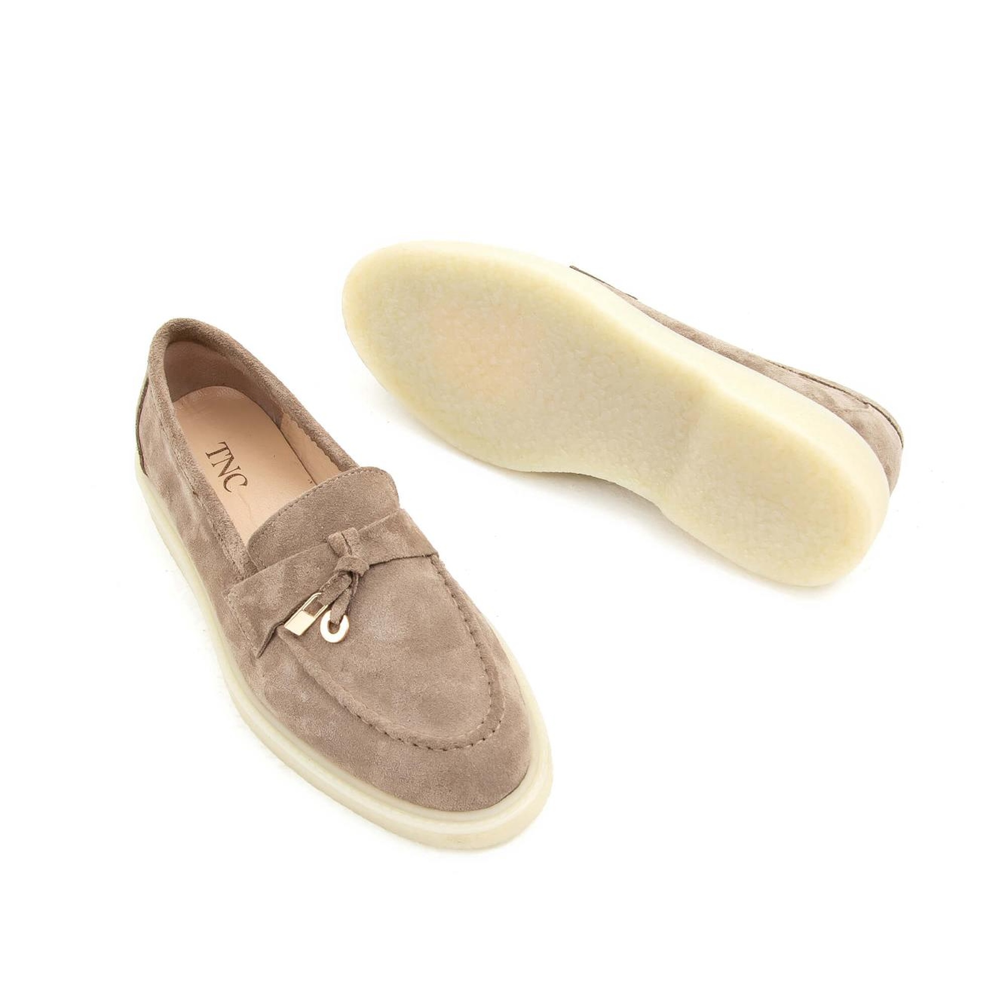 Tamer Tanca Kadın Hakiki Deri Vizon Loafer Ayakkabı