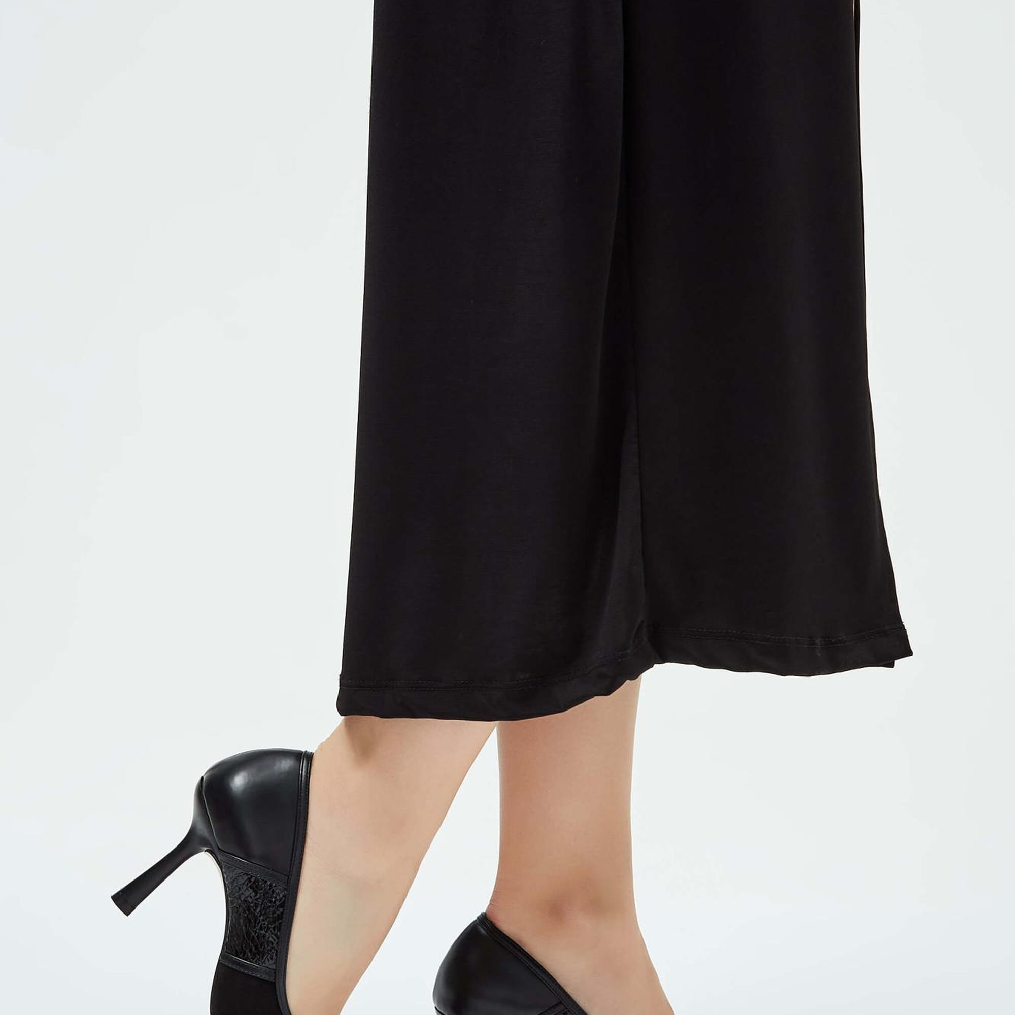 Tamer Tanca Kadın Vegan Siyah Stiletto Ayakkabı