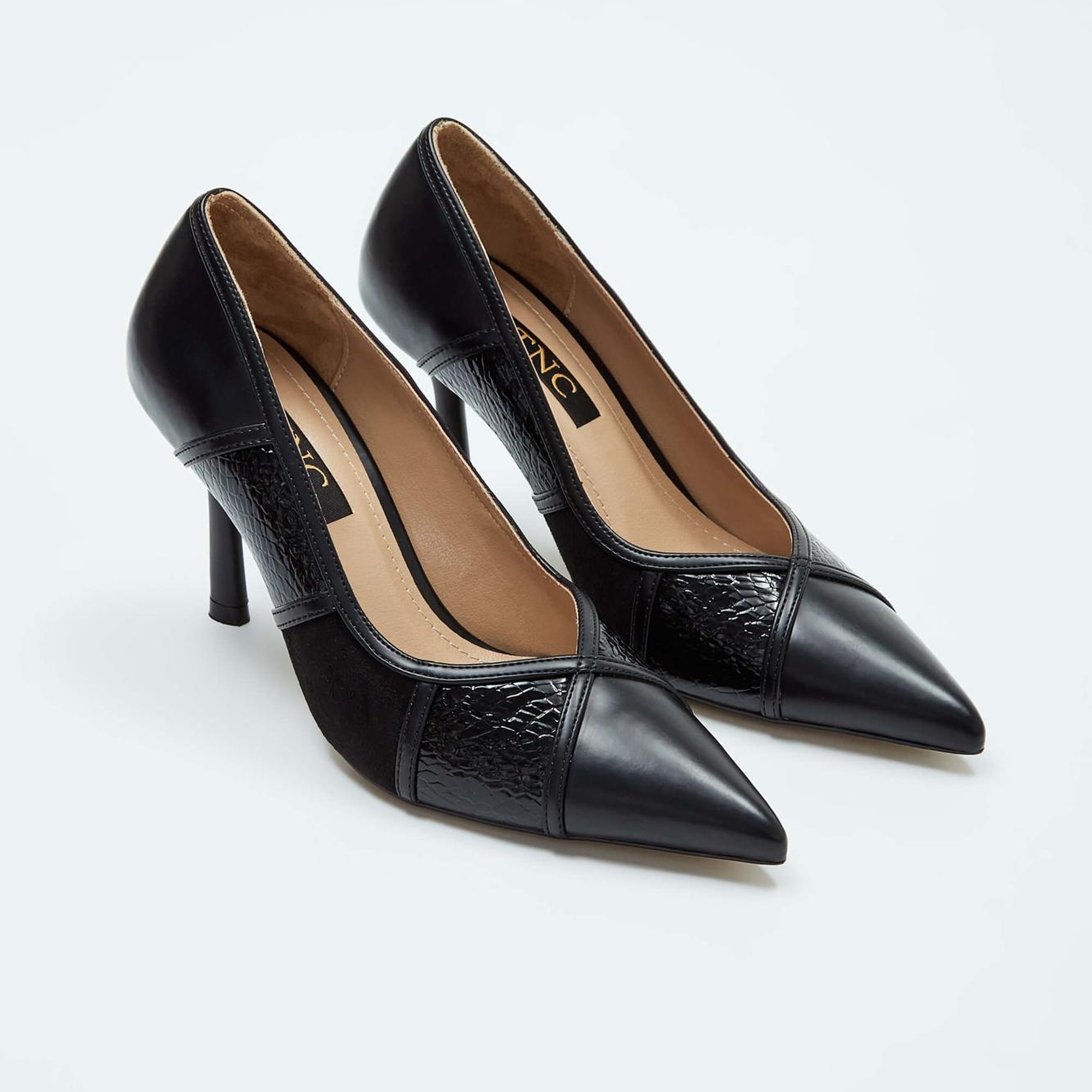 Tamer Tanca Kadın Vegan Siyah Stiletto Ayakkabı