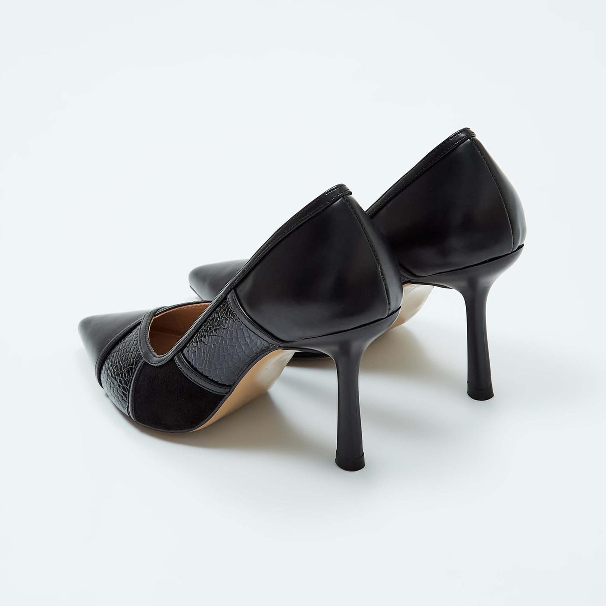 Tamer Tanca Kadın Vegan Siyah Stiletto Ayakkabı