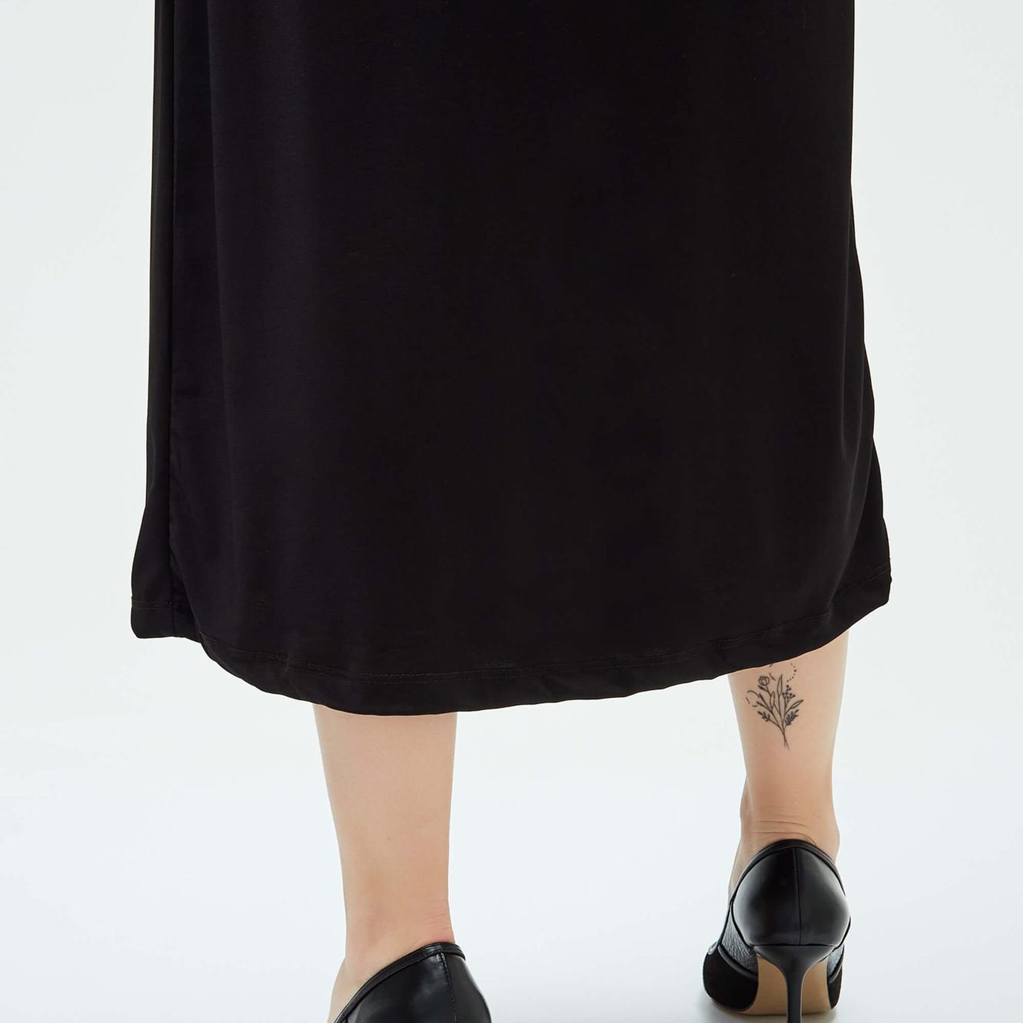 Tamer Tanca Kadın Vegan Siyah Stiletto Ayakkabı