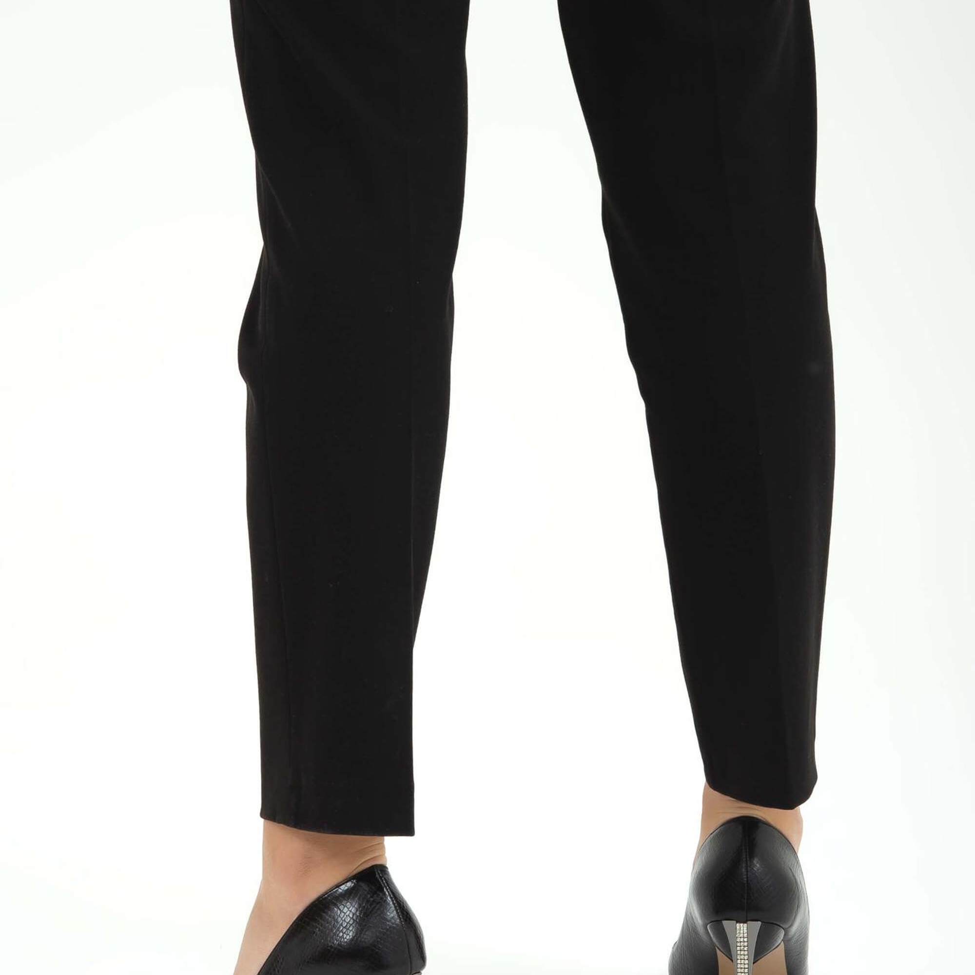 Tamer Tanca Kadın Vegan Siyah Stiletto Ayakkabı