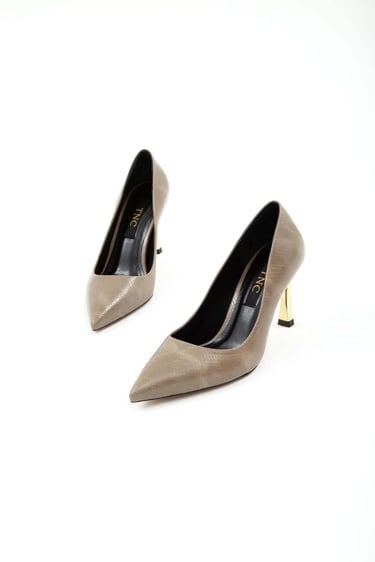  Tamer Tanca Kadın Vegan Vizon Stiletto Ayakkabı