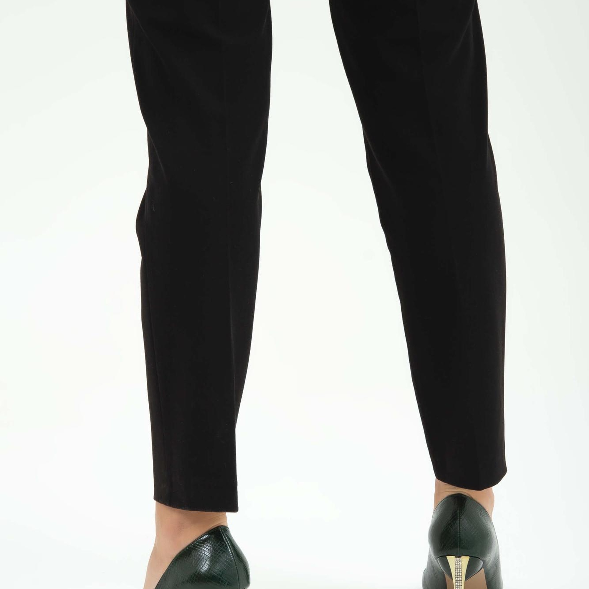 Tamer Tanca Kadın Vegan Yeşil Yılan Stiletto Ayakkabı