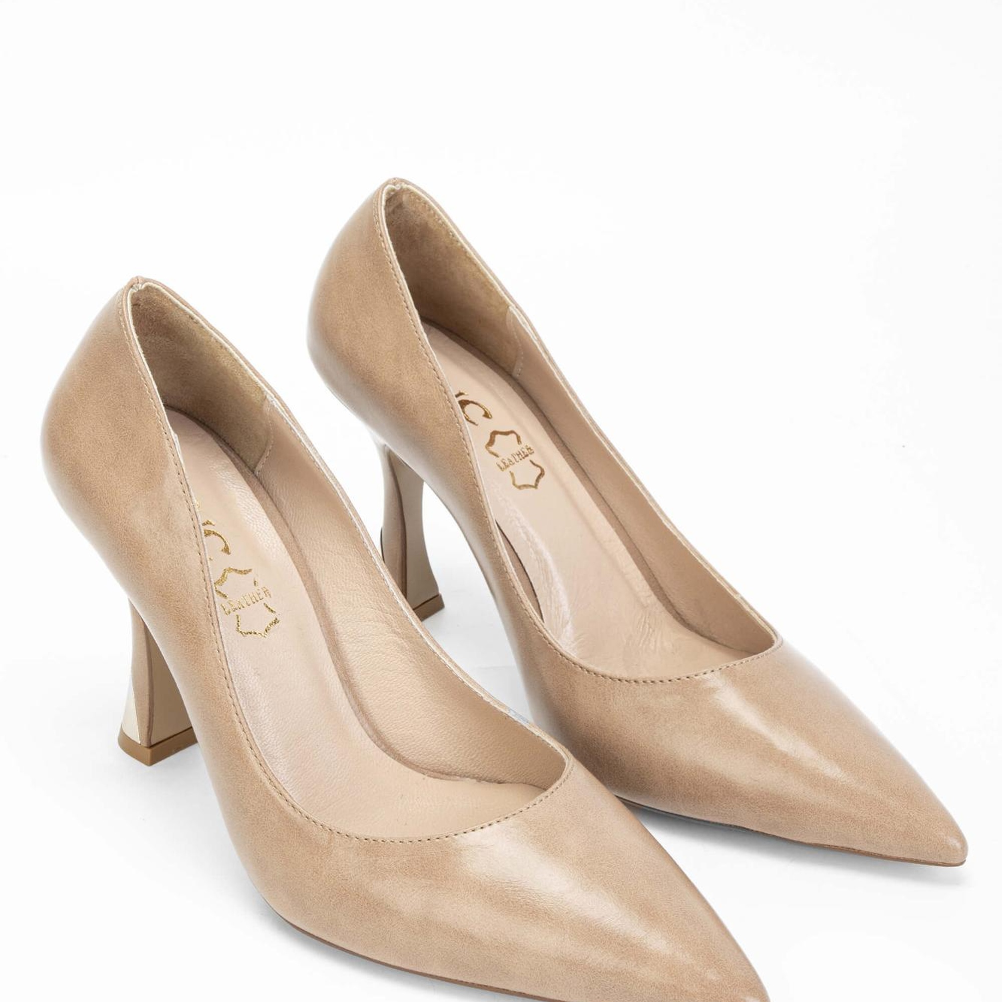 Tamer Tanca Kadın Vegan Bej Stiletto Ayakkabı