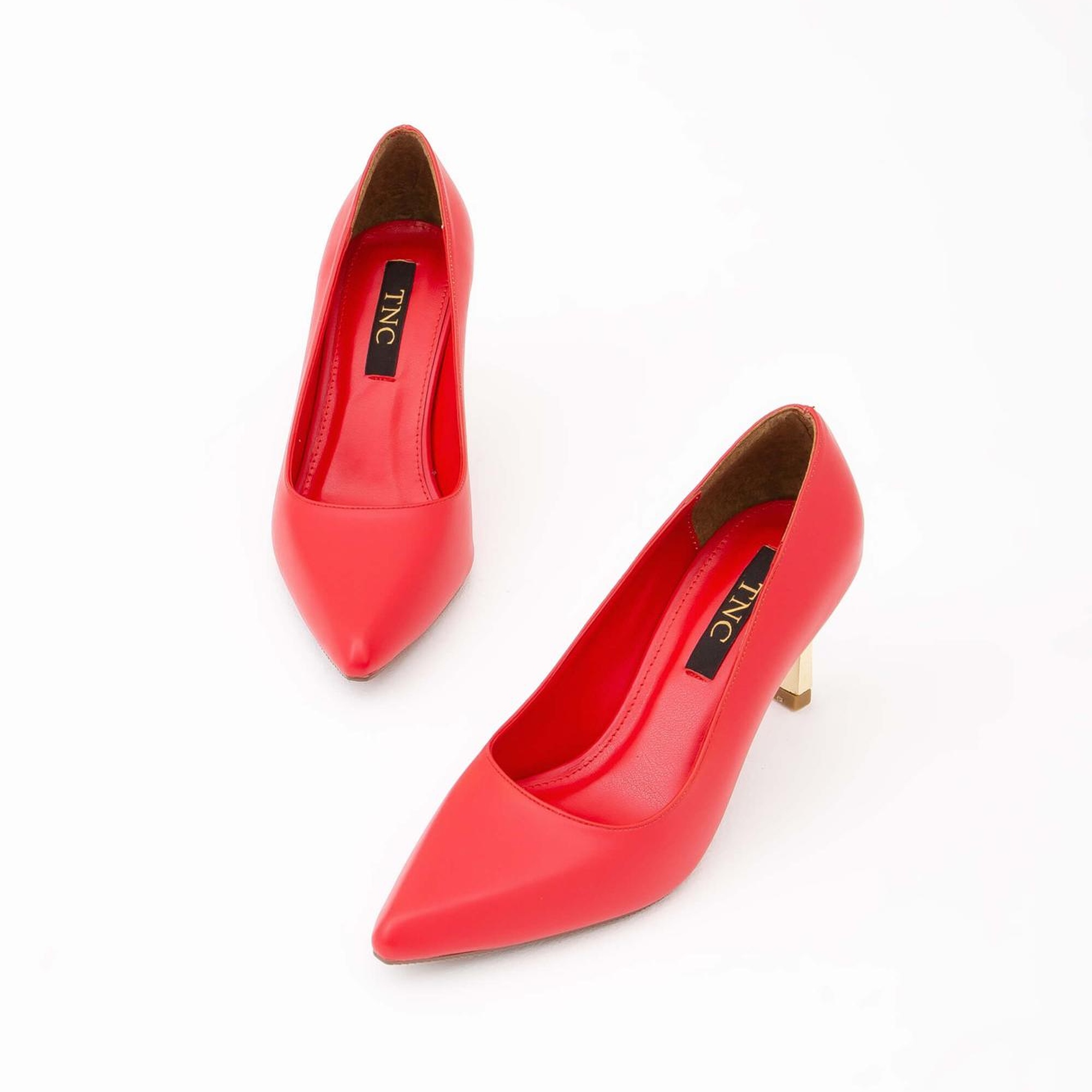 Tamer Tanca Kadın Vegan Kırmızı Stiletto Ayakkabı