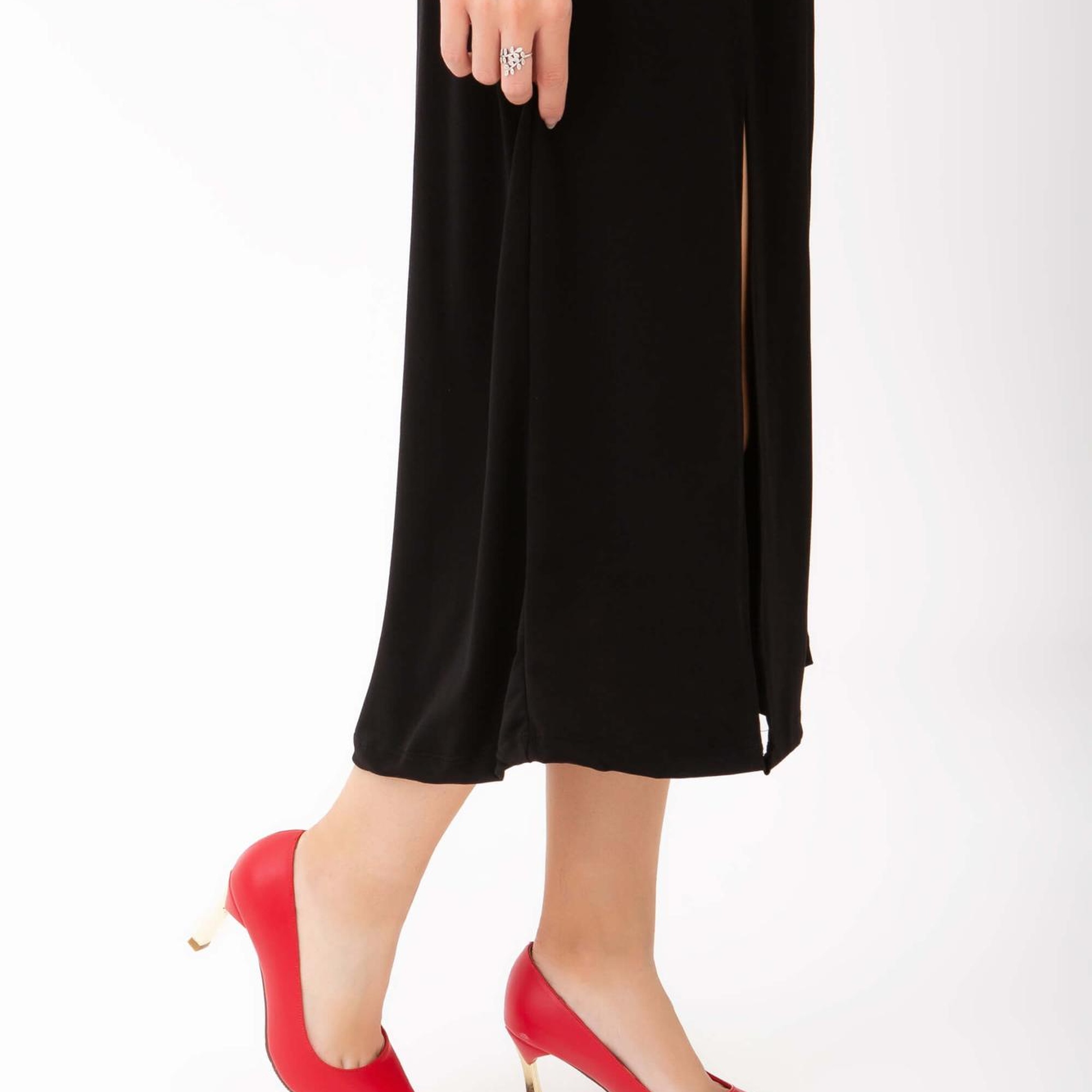 Tamer Tanca Kadın Vegan Kırmızı Stiletto Ayakkabı