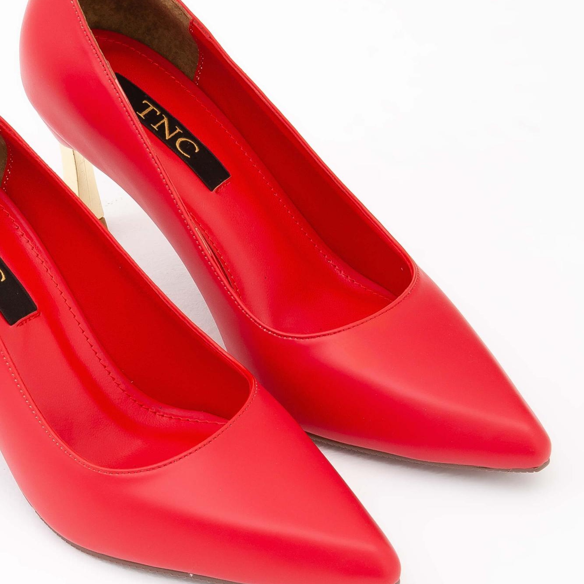 Tamer Tanca Kadın Vegan Kırmızı Stiletto Ayakkabı