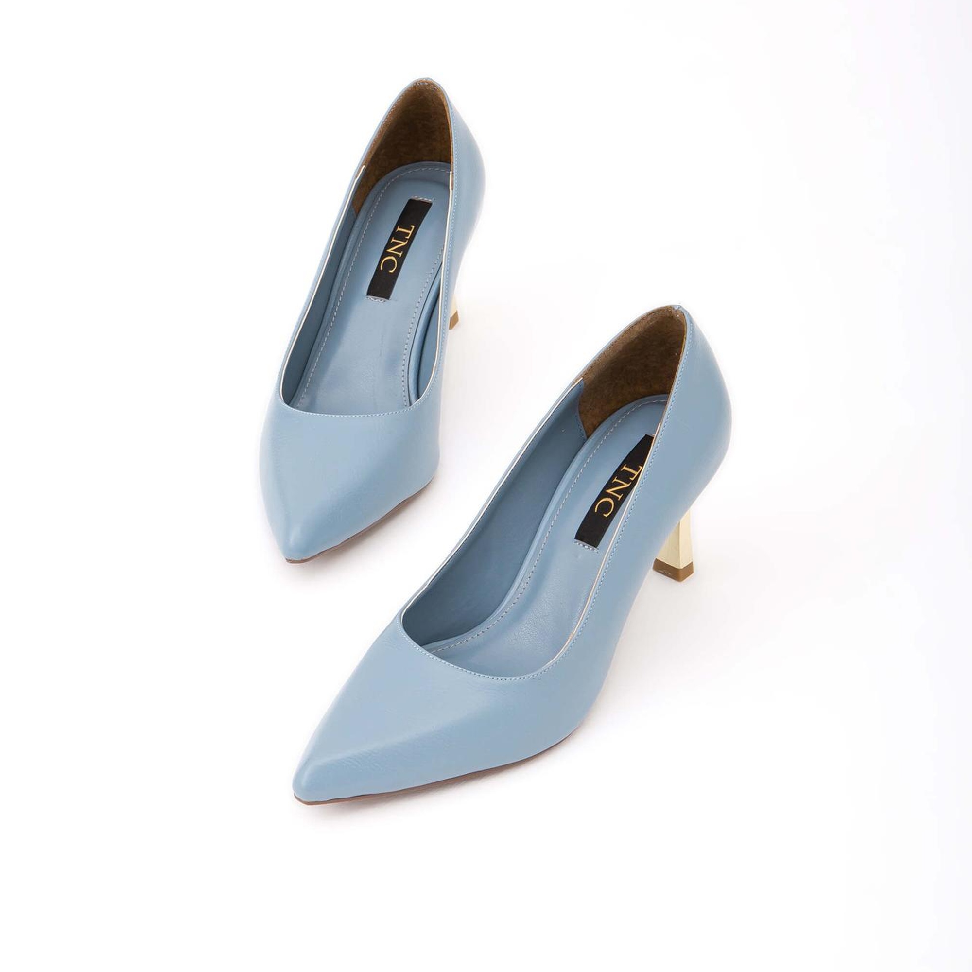 Tamer Tanca Kadın Vegan Mavi Stiletto Ayakkabı