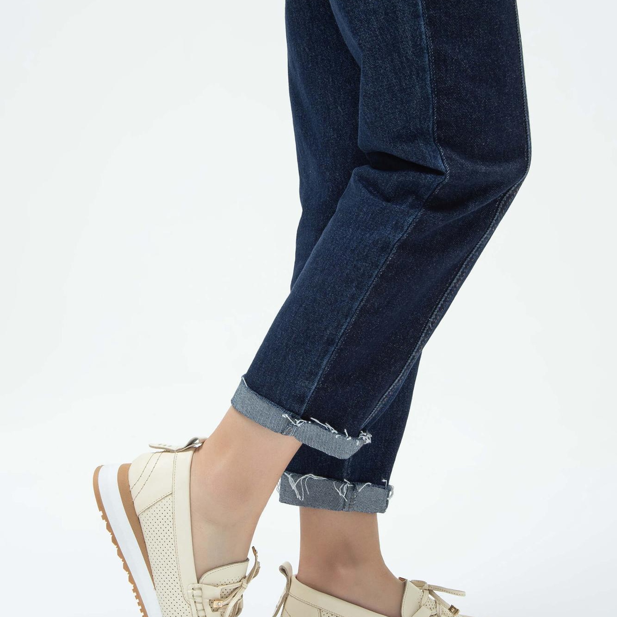 Tamer Tanca Kadın Hakiki Deri Bej Loafer Ayakkabı