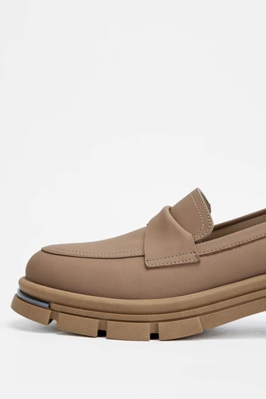 Tamer Tanca Kadın Hakiki Deri Karamel Loafer Ayakkabı