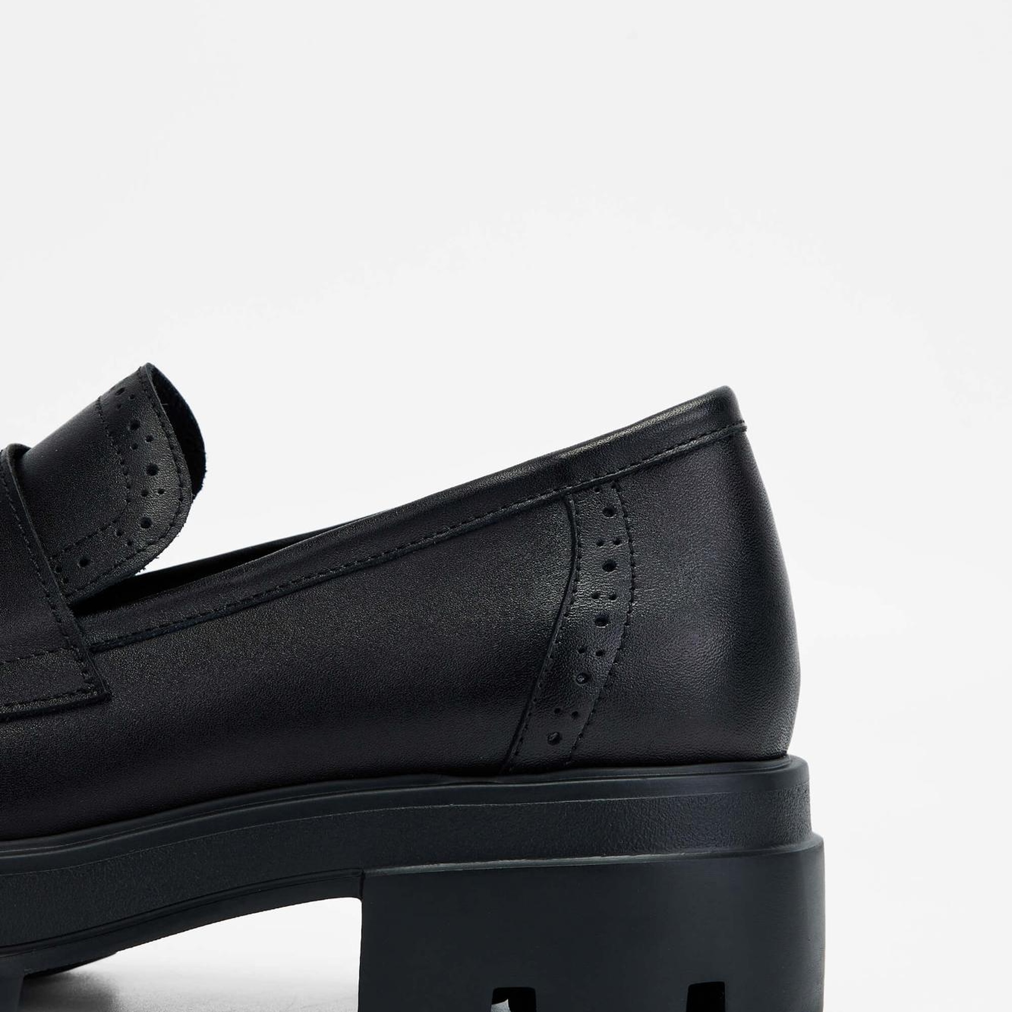 Tamer Tanca Kadın Hakiki Deri Siyah Deri Loafer Ayakkabı