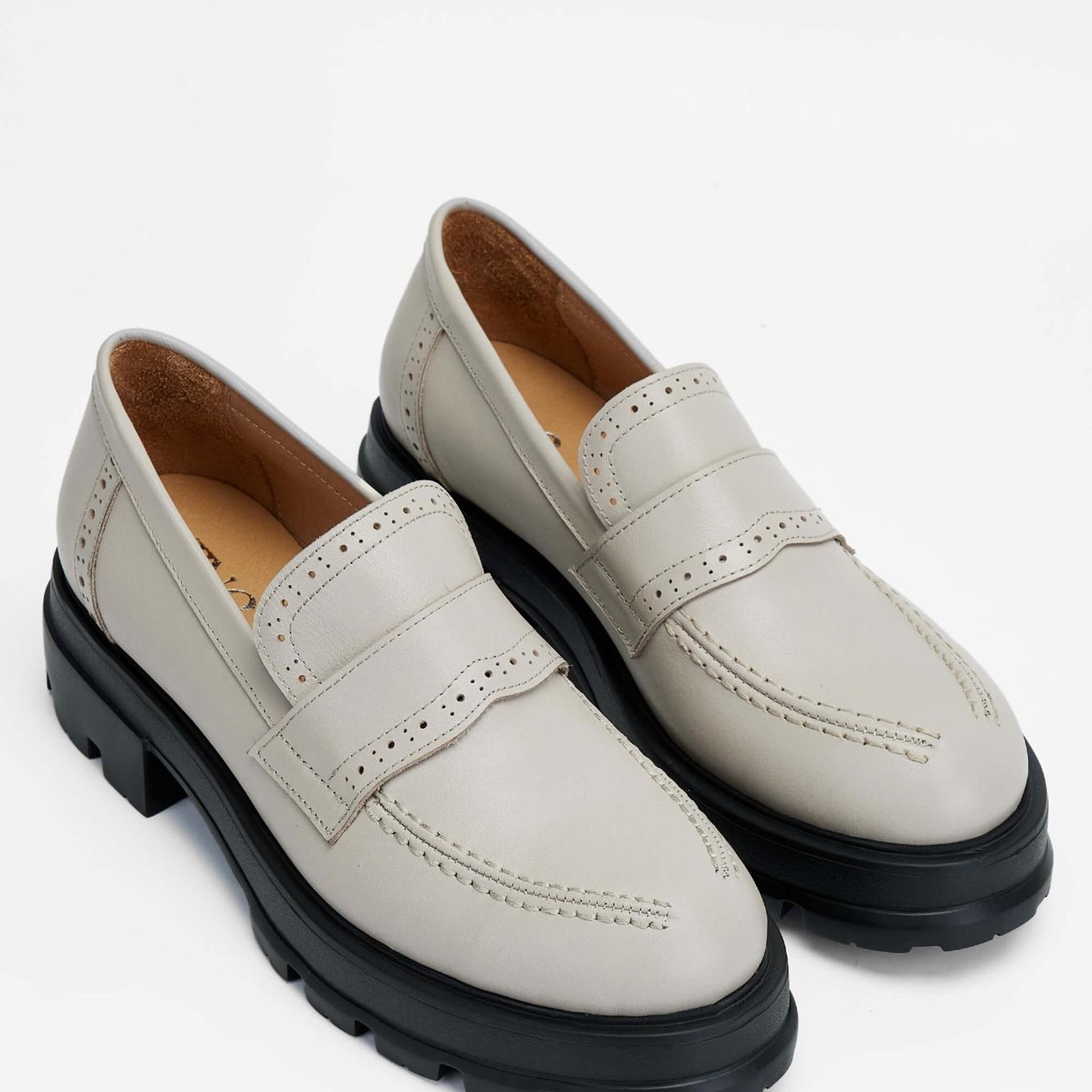 Tamer Tanca Kadın Hakiki Deri Vizon Loafer Ayakkabı