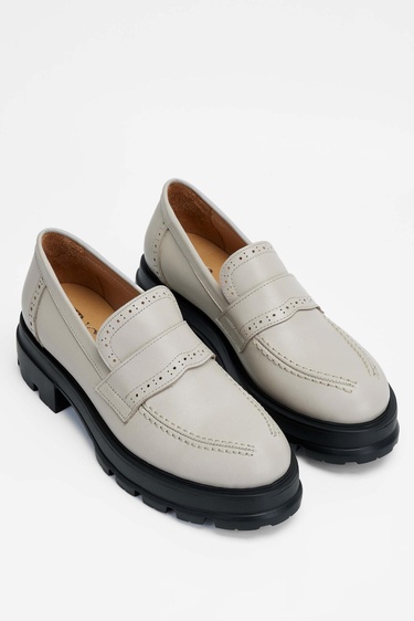  Tamer Tanca Kadın Hakiki Deri Vizon Loafer Ayakkabı