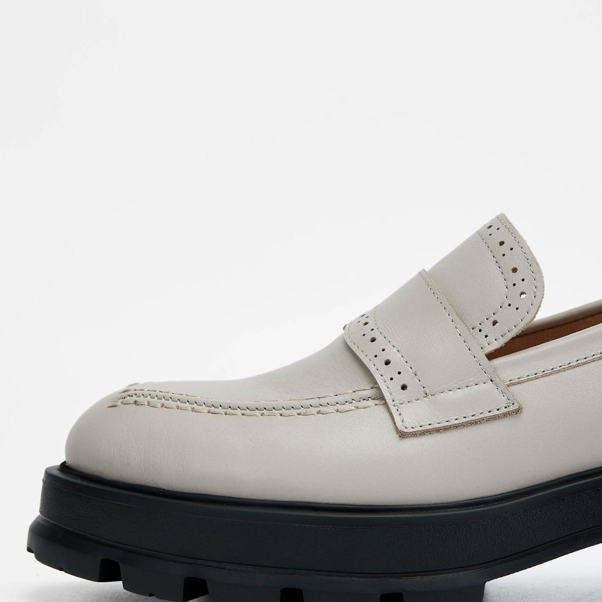 Tamer Tanca Kadın Hakiki Deri Vizon Loafer Ayakkabı