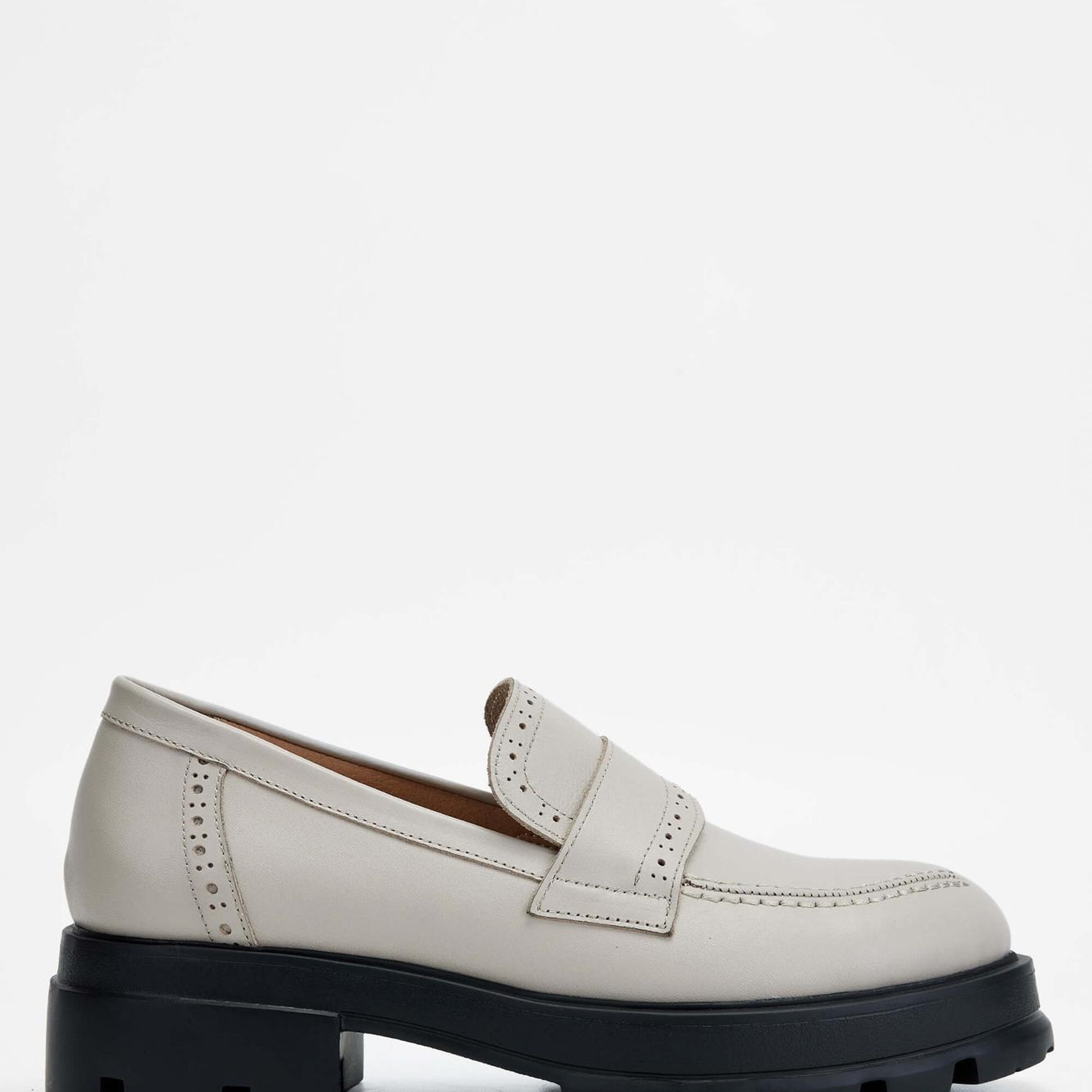 Tamer Tanca Kadın Hakiki Deri Vizon Loafer Ayakkabı