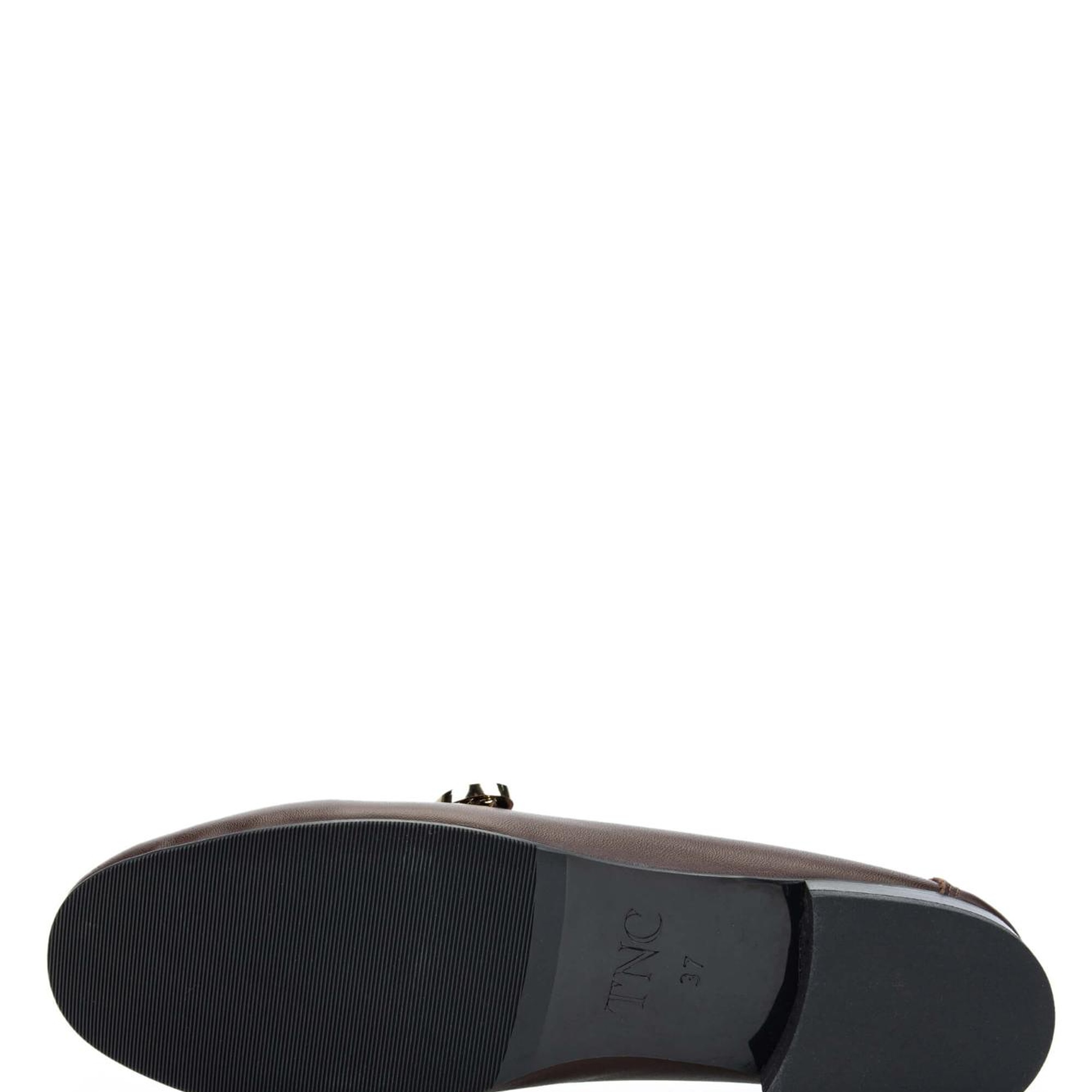 Tamer Tanca Kadın Hakiki Deri Kahverengi Loafer Ayakkabı