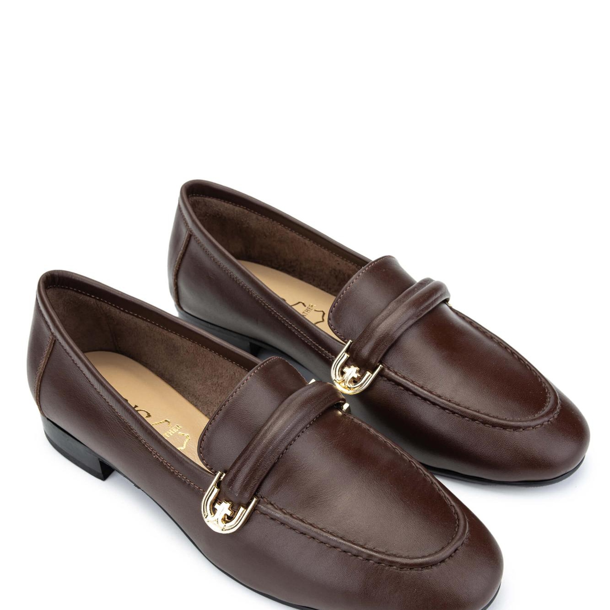 Tamer Tanca Kadın Hakiki Deri Kahverengi Loafer Ayakkabı