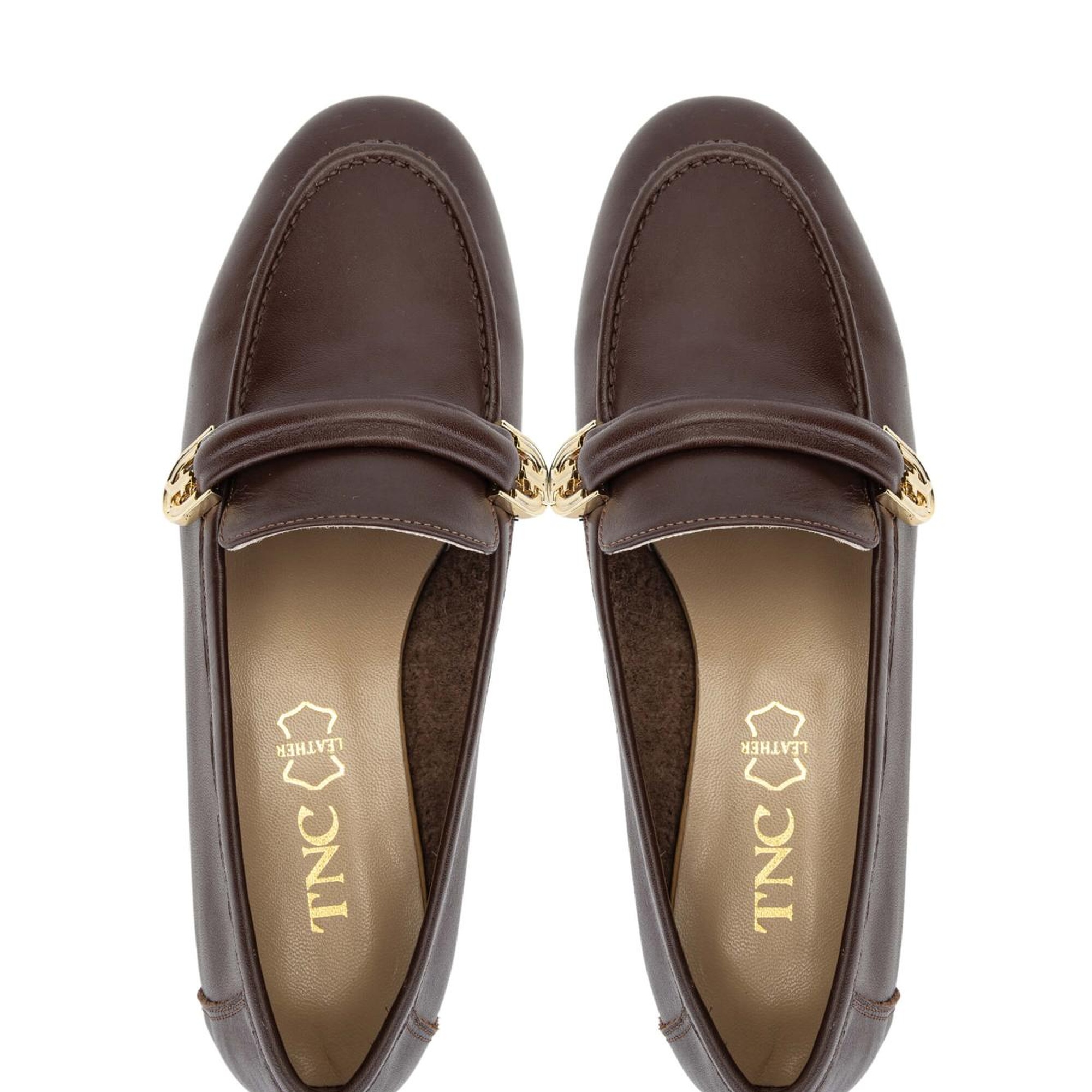 Tamer Tanca Kadın Hakiki Deri Kahverengi Loafer Ayakkabı