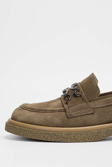  Tamer Tanca Kadın Hakiki Deri Kahverengi Loafer Ayakkabı