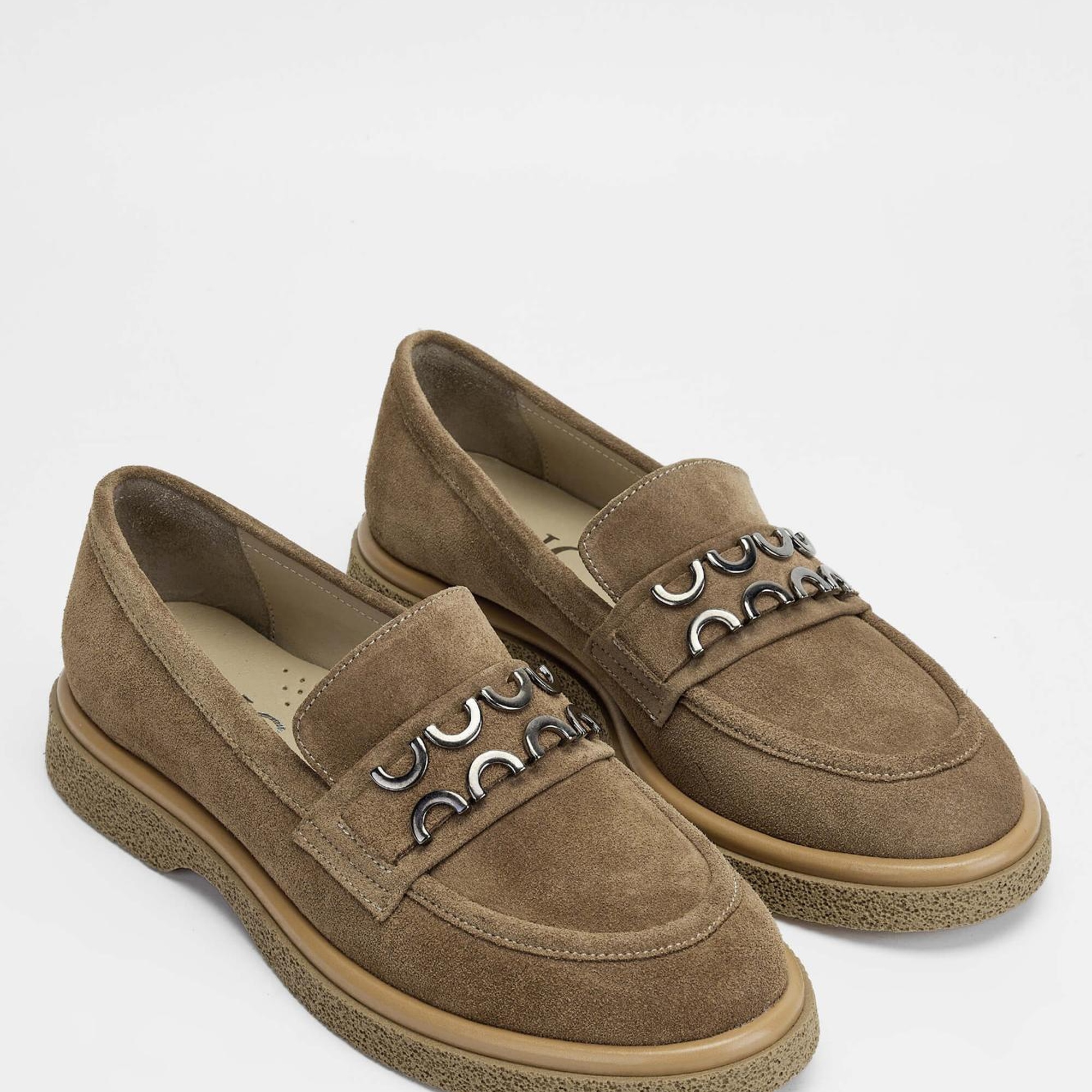 Tamer Tanca Kadın Hakiki Deri Kahverengi Loafer Ayakkabı