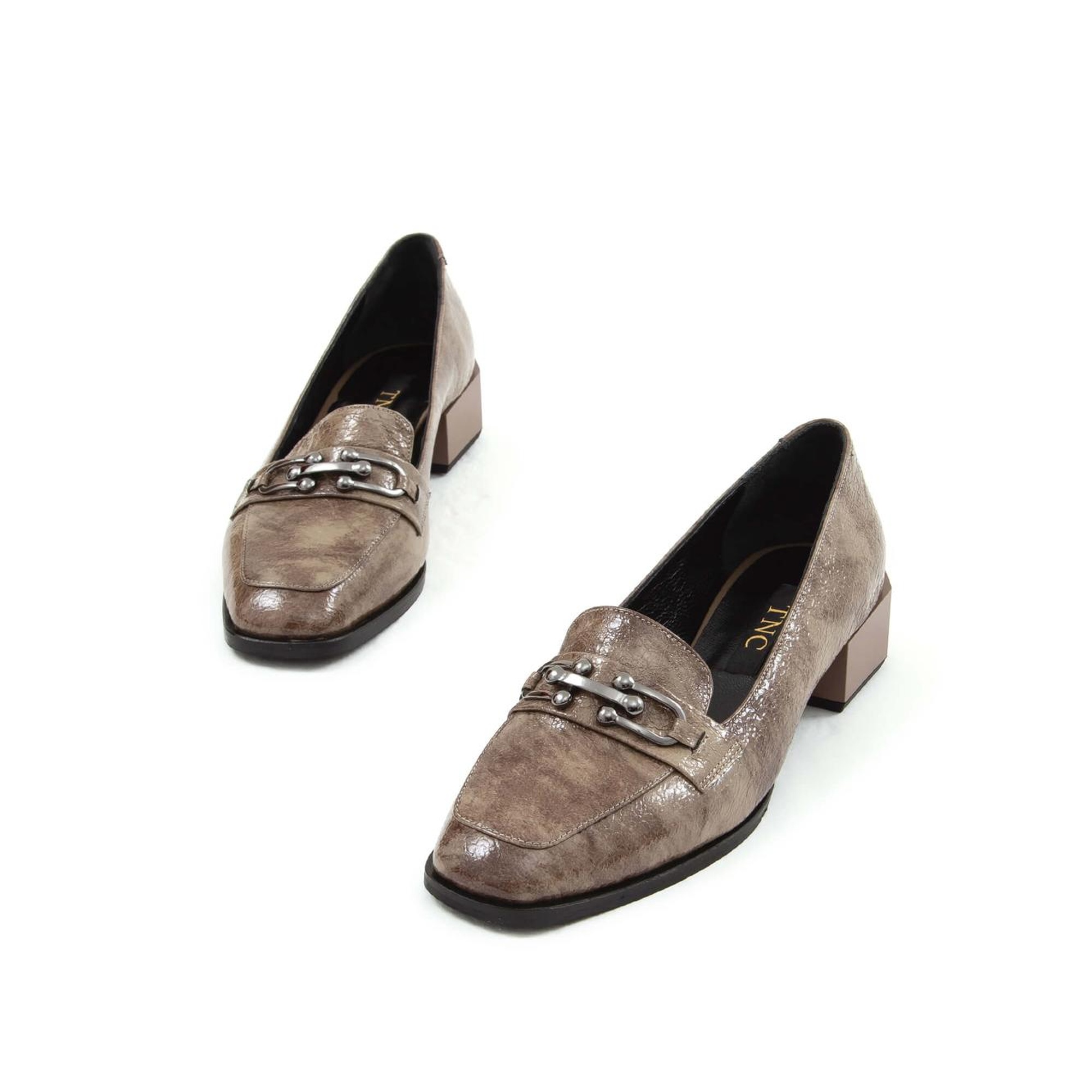 Tamer Tanca Kadın Hakiki Deri Vizon Rugan Loafer Ayakkabı