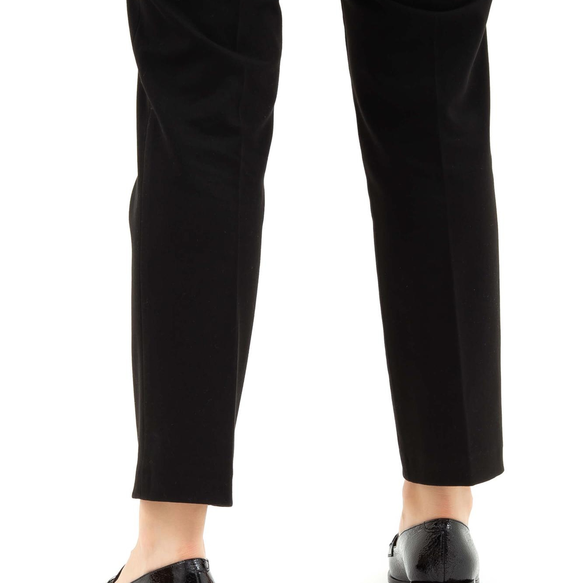 Tamer Tanca Kadın Hakiki Deri Siyah Rugan Loafer Ayakkabı