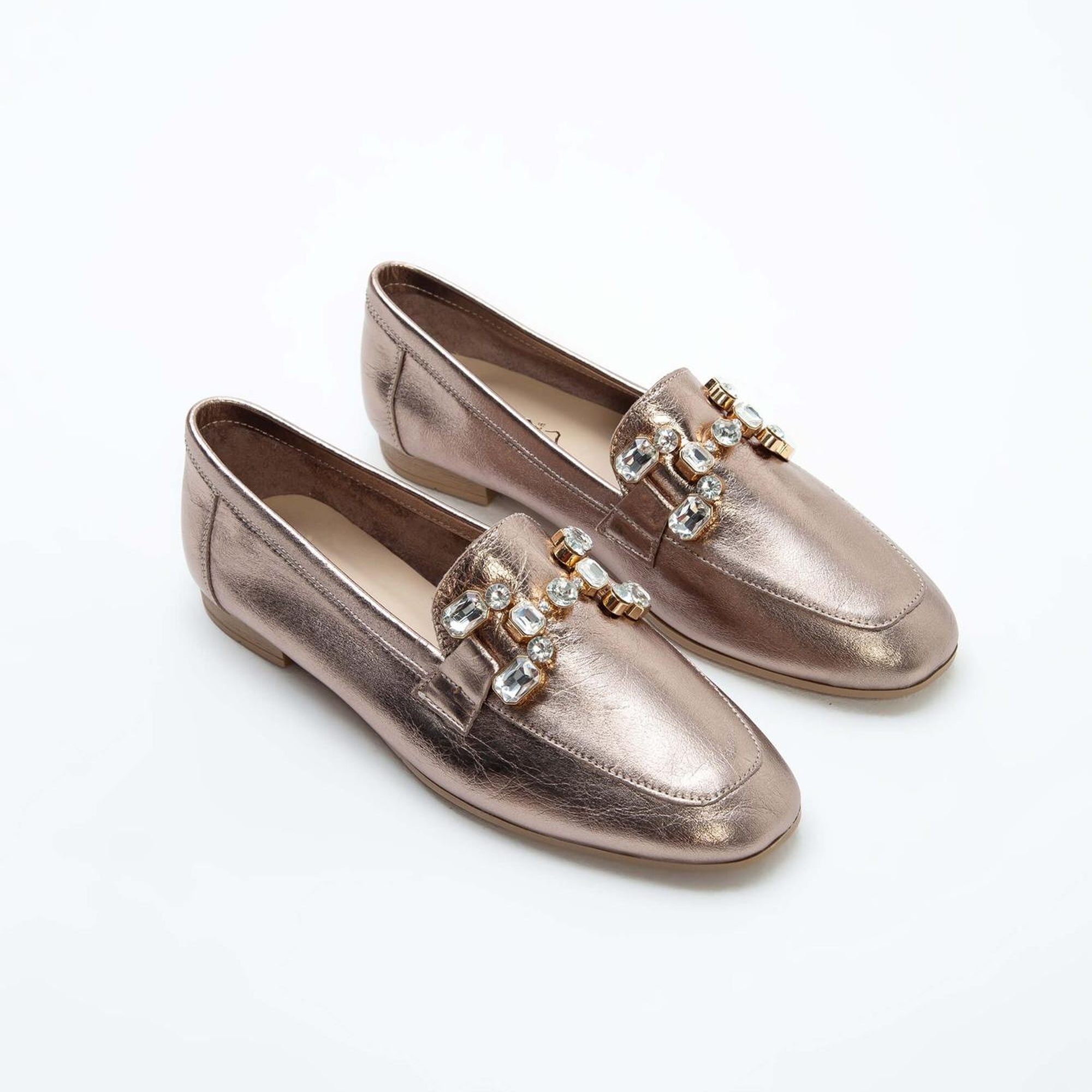 Tamer Tanca Kadın Hakiki Deri Antrasit Loafer Ayakkabı